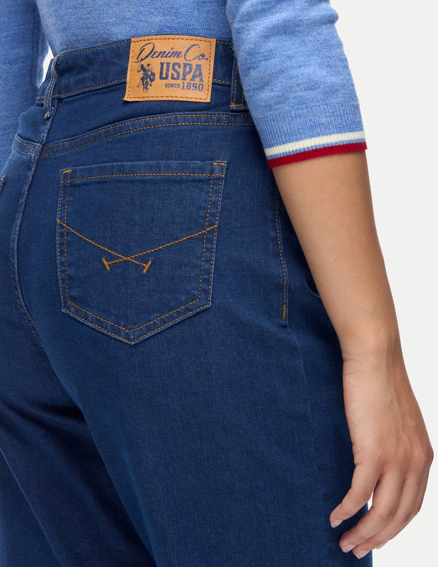Straight Fit Blue Jeans Dark Blue - U.S. Polo Assn. India | Large