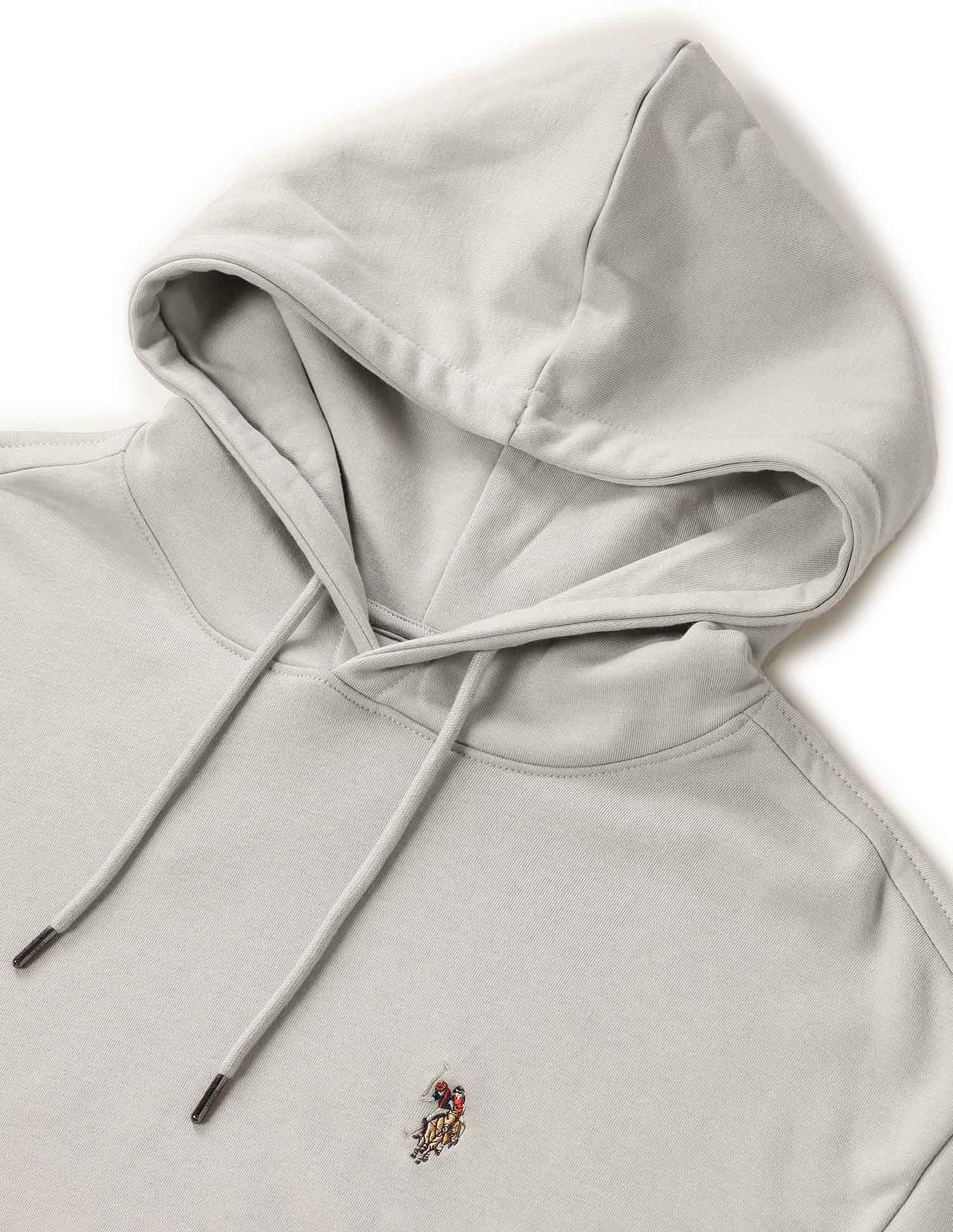 Solid Relaxed Fit Sweatshirt Medium Grey - U.S. POLO ASSN. | Large