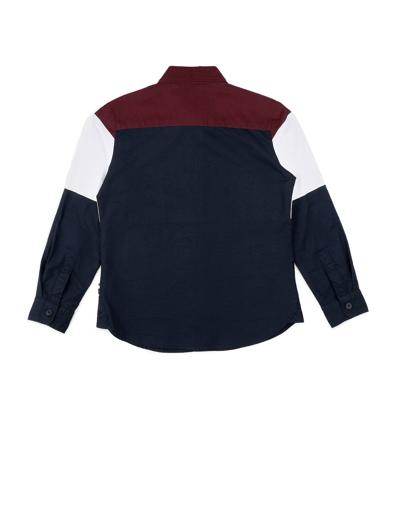 Boys Colorblocked Pure Cotton Shirt Red - U.S. POLO ASSN. | Large