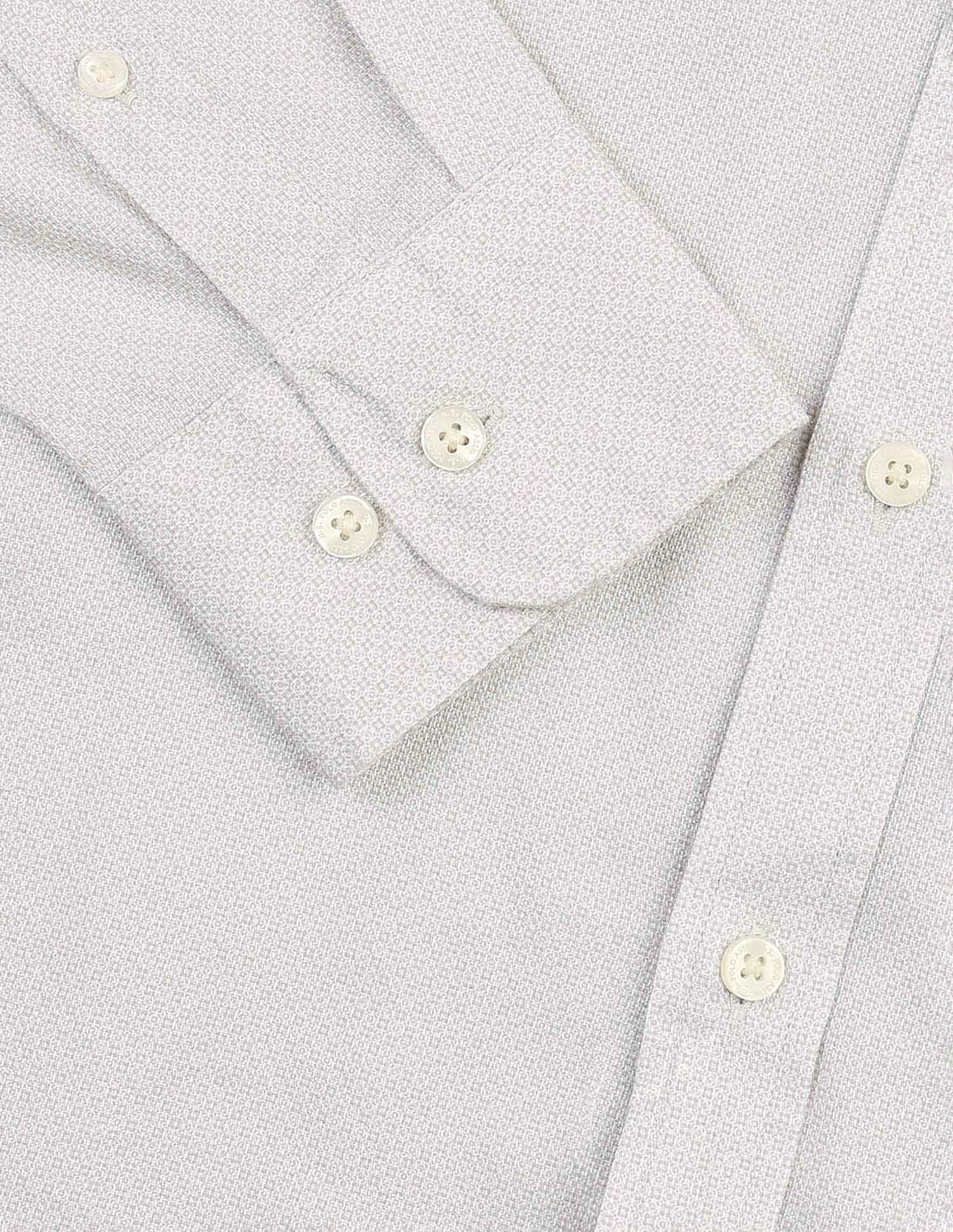 Dobby Tailored Fit Shirt Beige - U.S. Polo Assn. India | Large