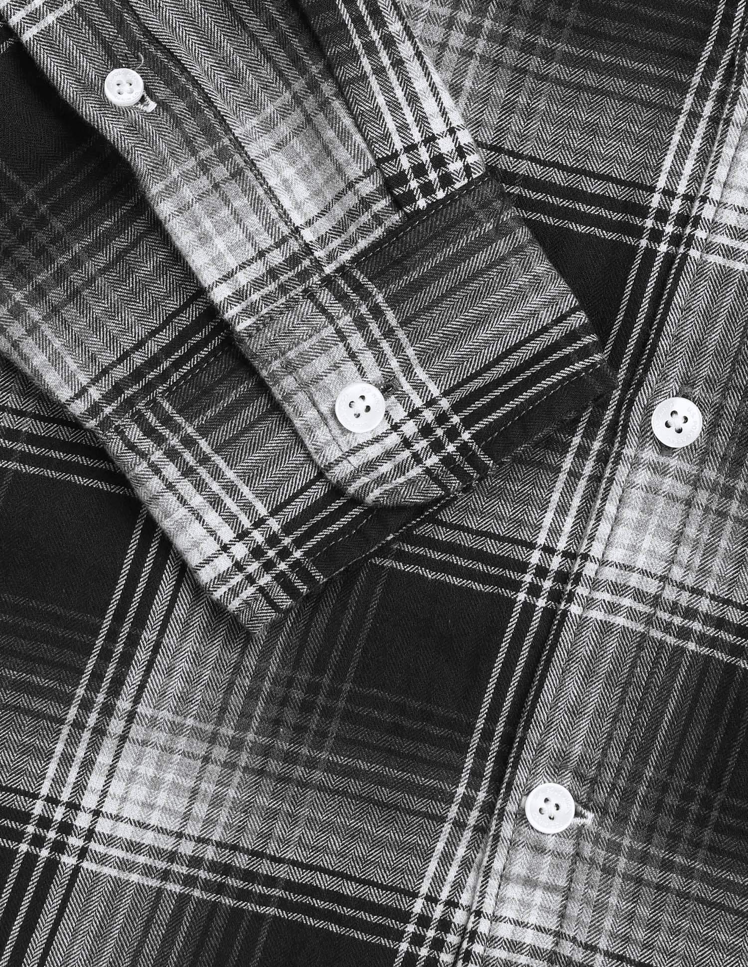 Twill Tartan Checked Shirt Black - U.S. Polo Assn. India | Large