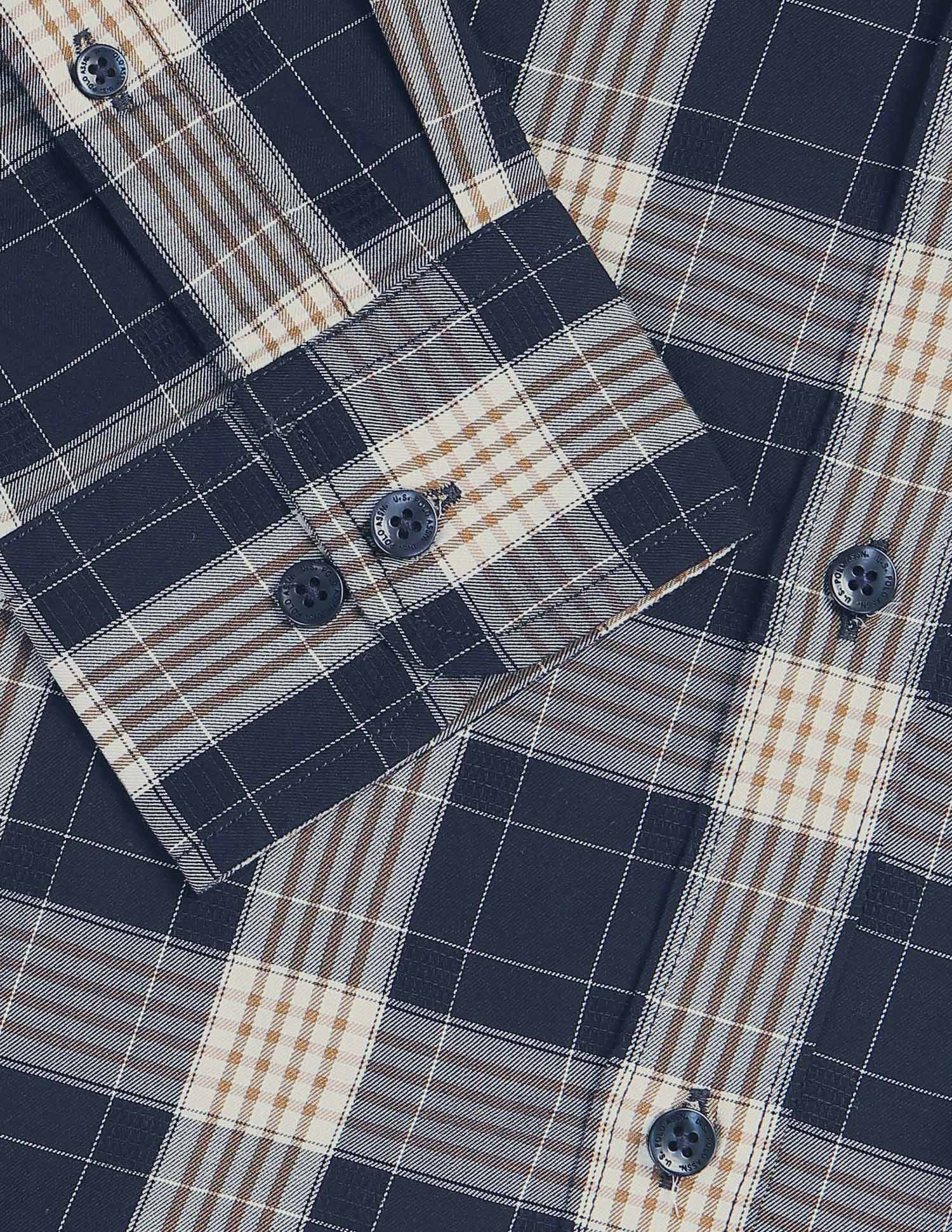 New Port Marina Regular Fit Shirt Navy - U.S. Polo Assn. India | Large