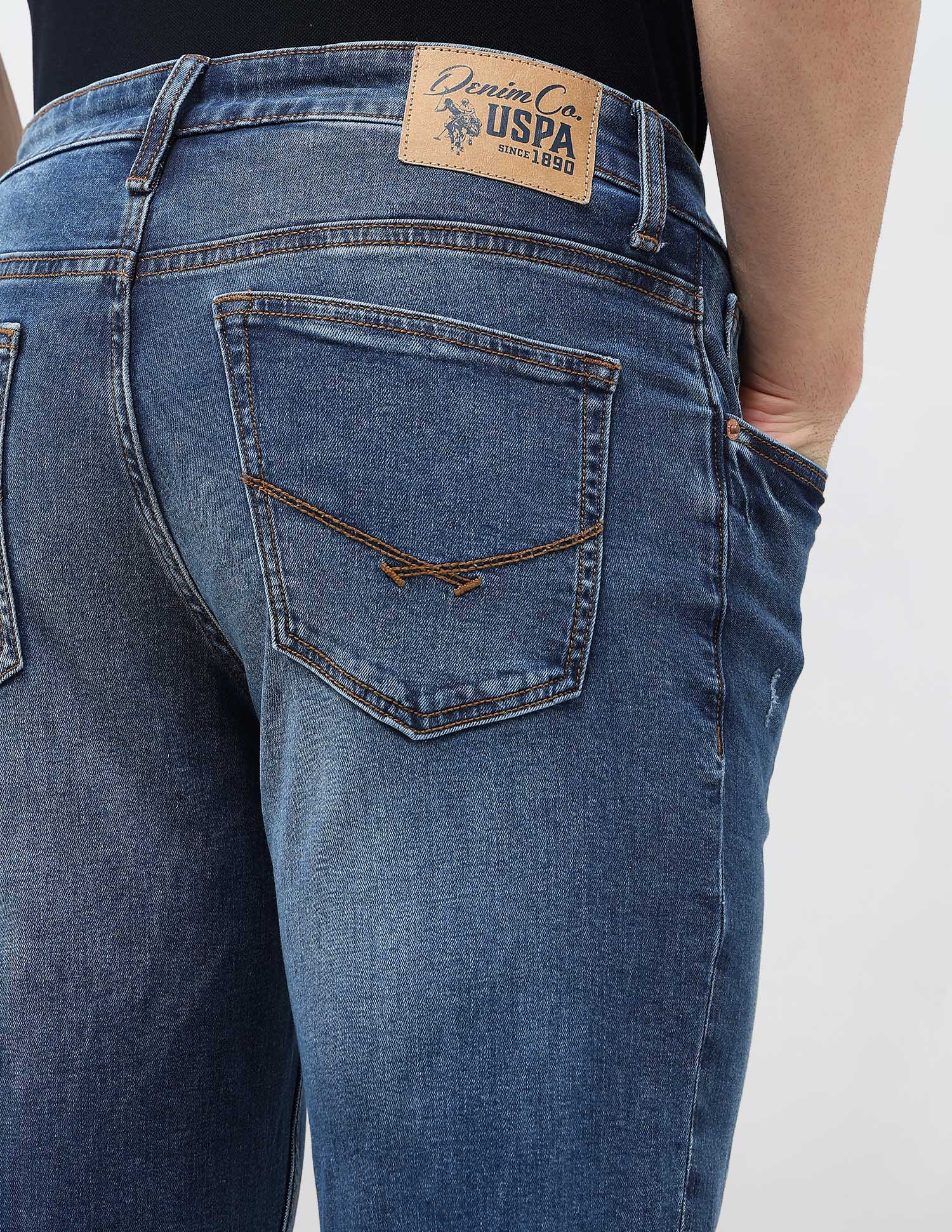 Shawn Relaxed Fit Blue Jeans Indigo - U.S. Polo Assn. India | Large