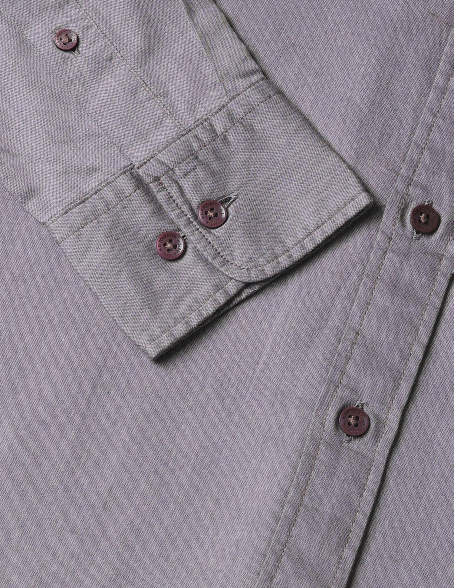 Twill Tailored Fit Shirt Brown - U.S. POLO ASSN. | Large