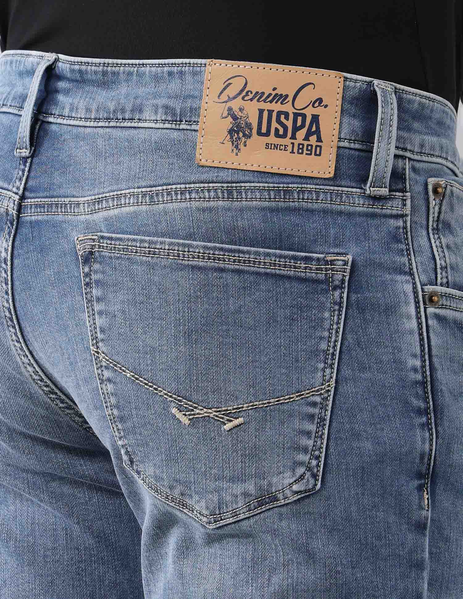 Brandon Slim-Tapered Fit Super Stretch Jeans Blue - U.S. Polo Assn. India | Large