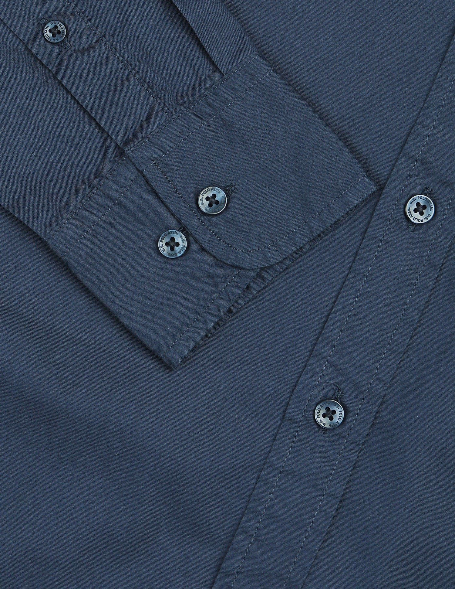 Twill Solid Shirt Navy - U.S. Polo Assn. India | Large