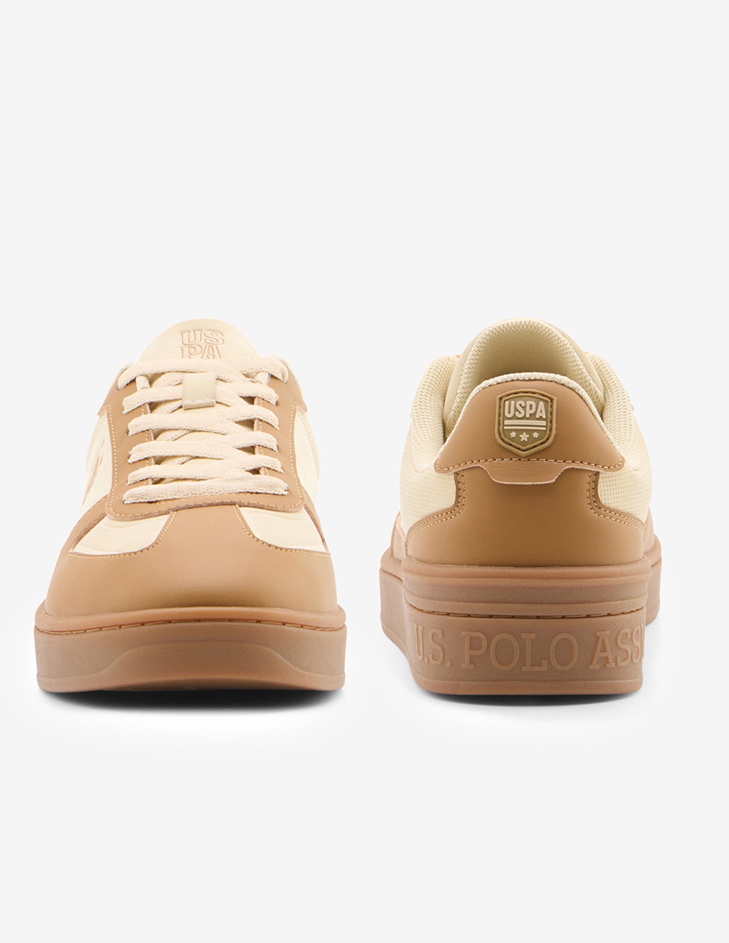 Colour Blocked Trophy Sneakers Tan - U.S. Polo Assn. India | Large