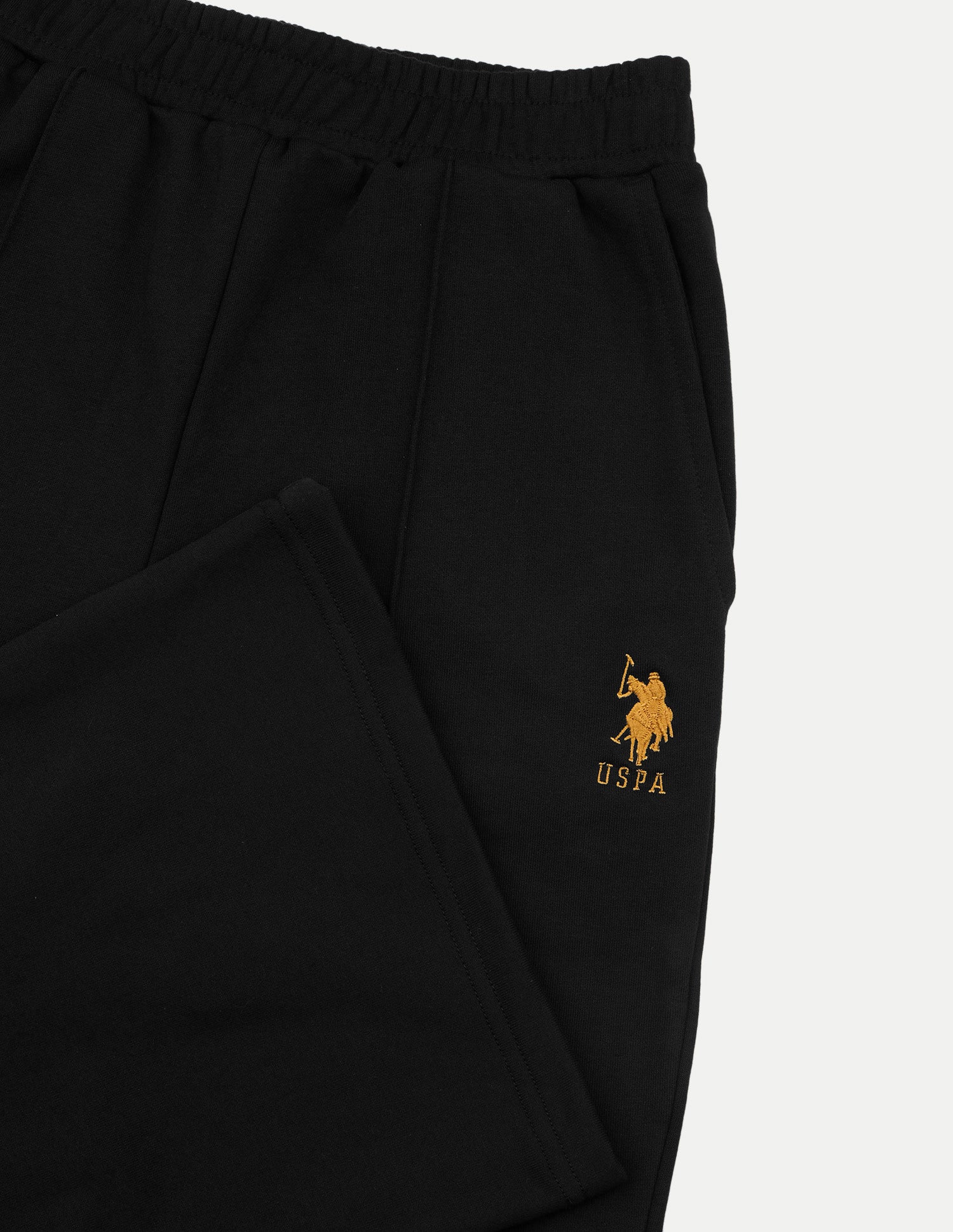 High Rise Fitted Flared Trousers Black - U.S. Polo Assn. India | Large