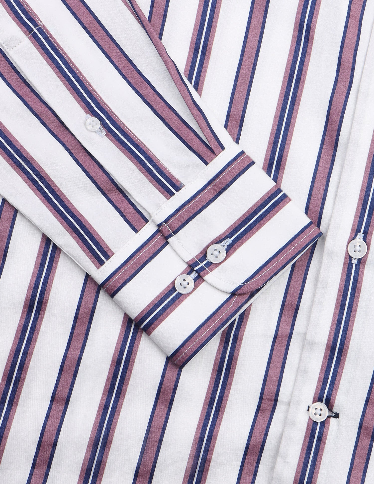 Satin Vertical Striped Shirt Lavender - U.S. Polo Assn. India | Large