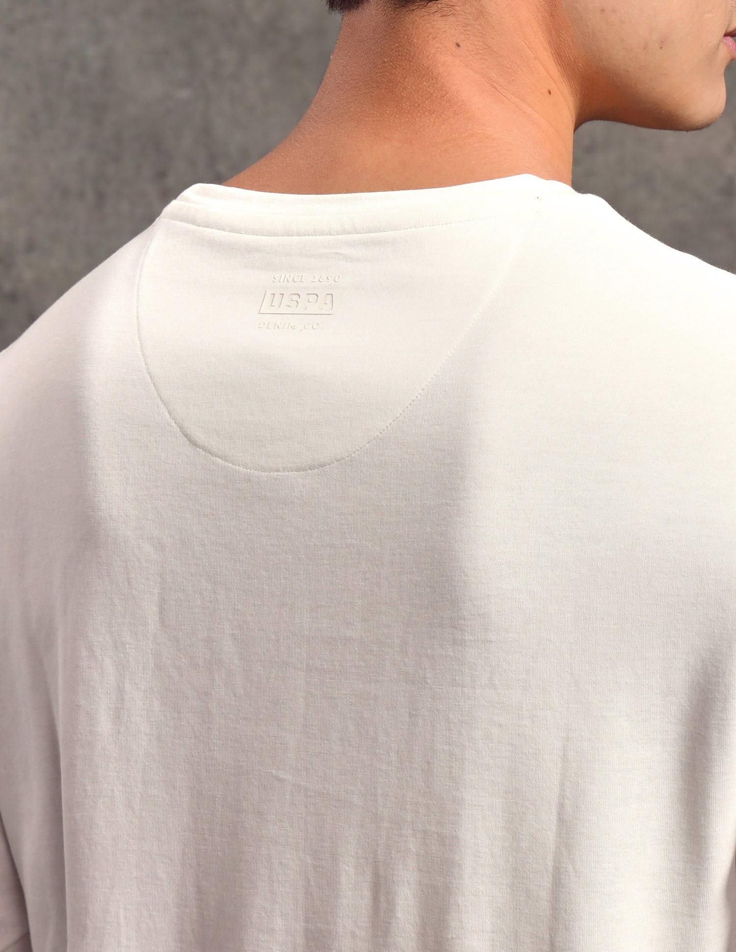 Solid Regular Fit T-shirt Ivory - U.S. POLO ASSN. | Large