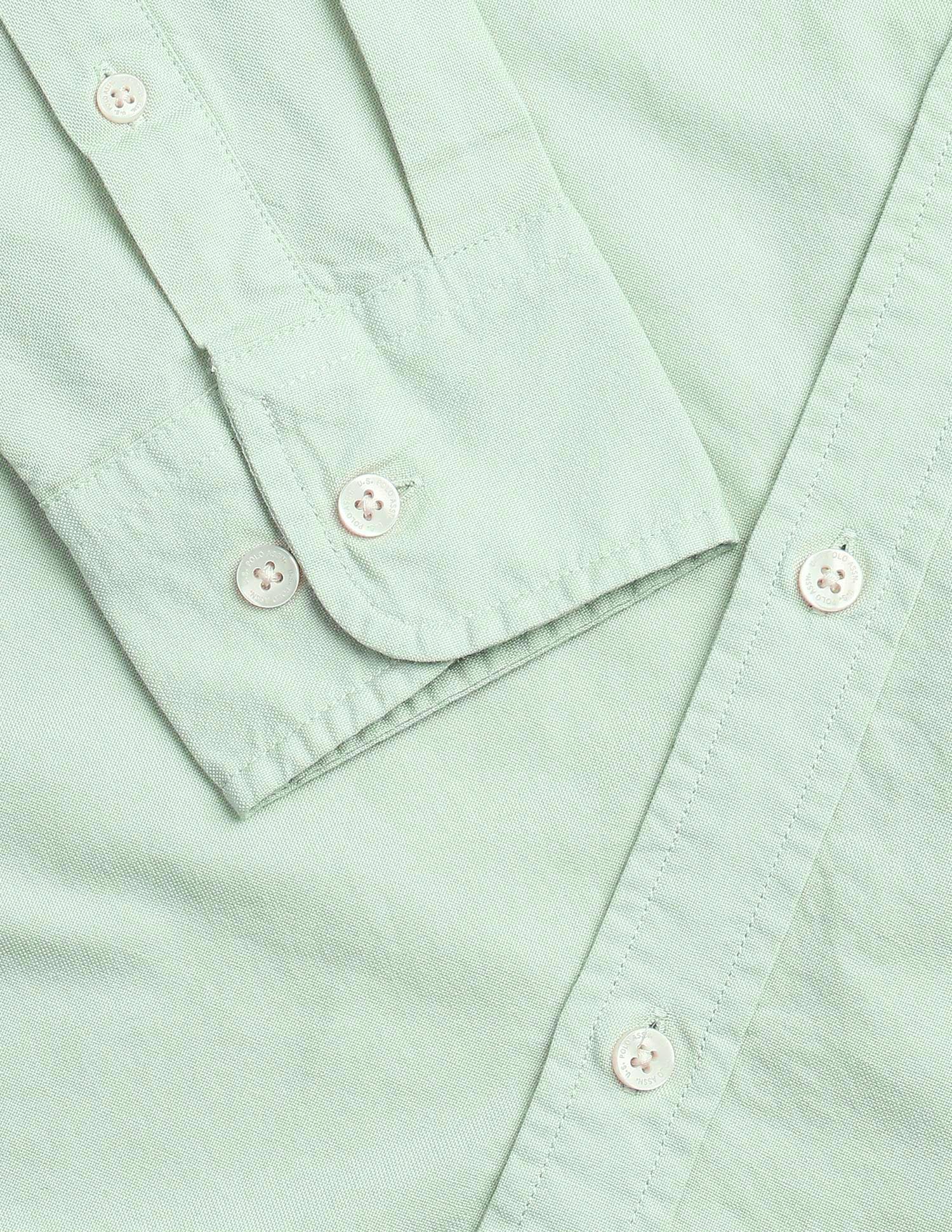 Oxford Tailored Fit Shirt Green - U.S. Polo Assn. India | Large