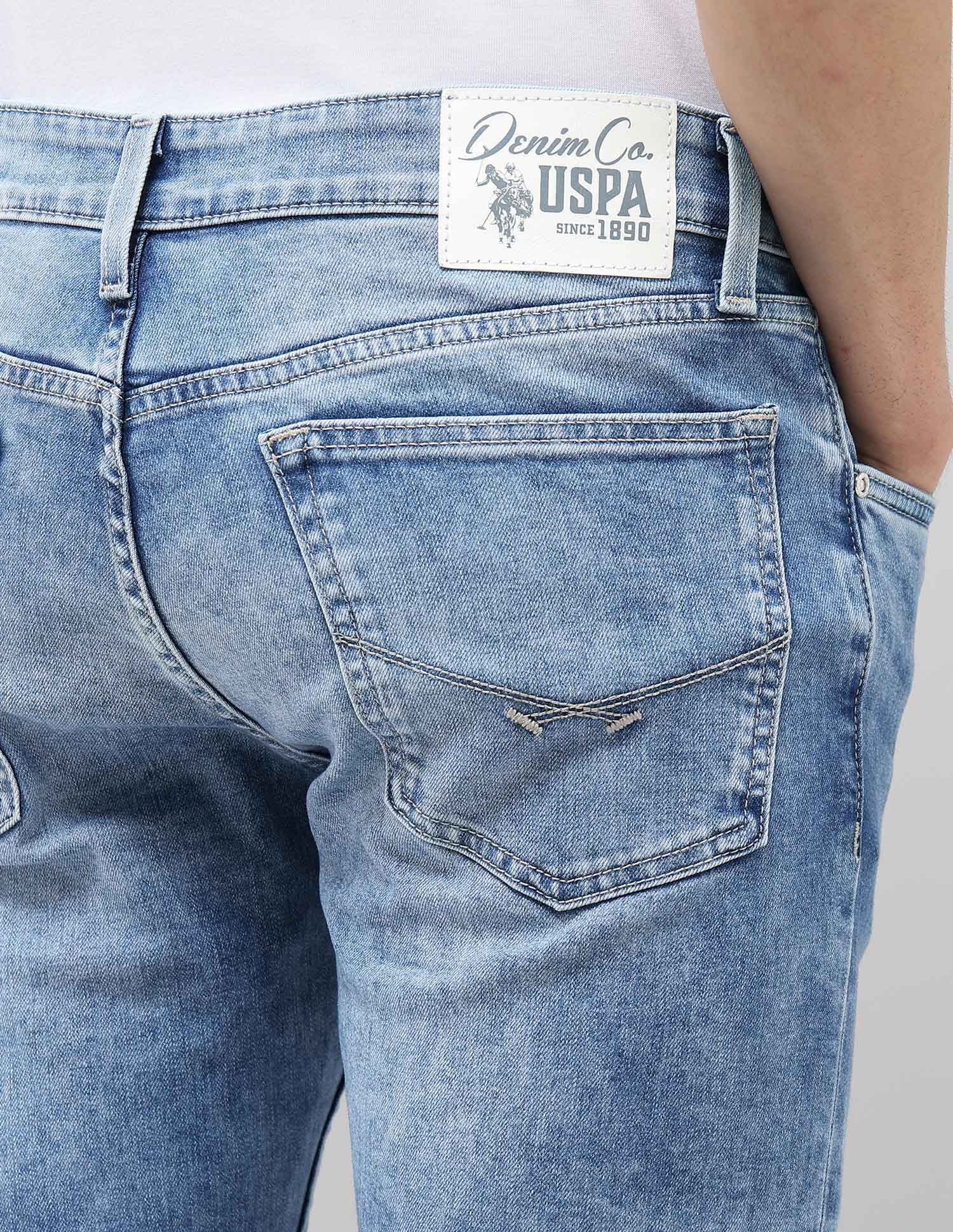 Regallo Skinny Fit Blue Jeans Light Blue - U.S. POLO ASSN. | Large