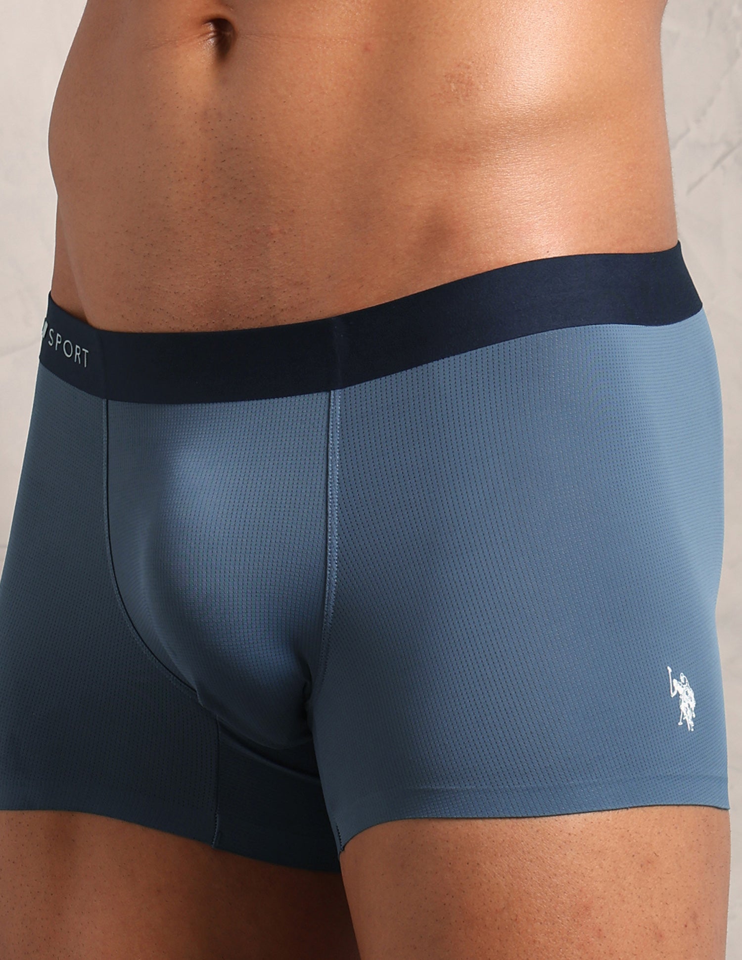 Signature Sports Mesh RT009 Seamless Trunk Vintage Indigo - U.S. Polo Assn. India | Large