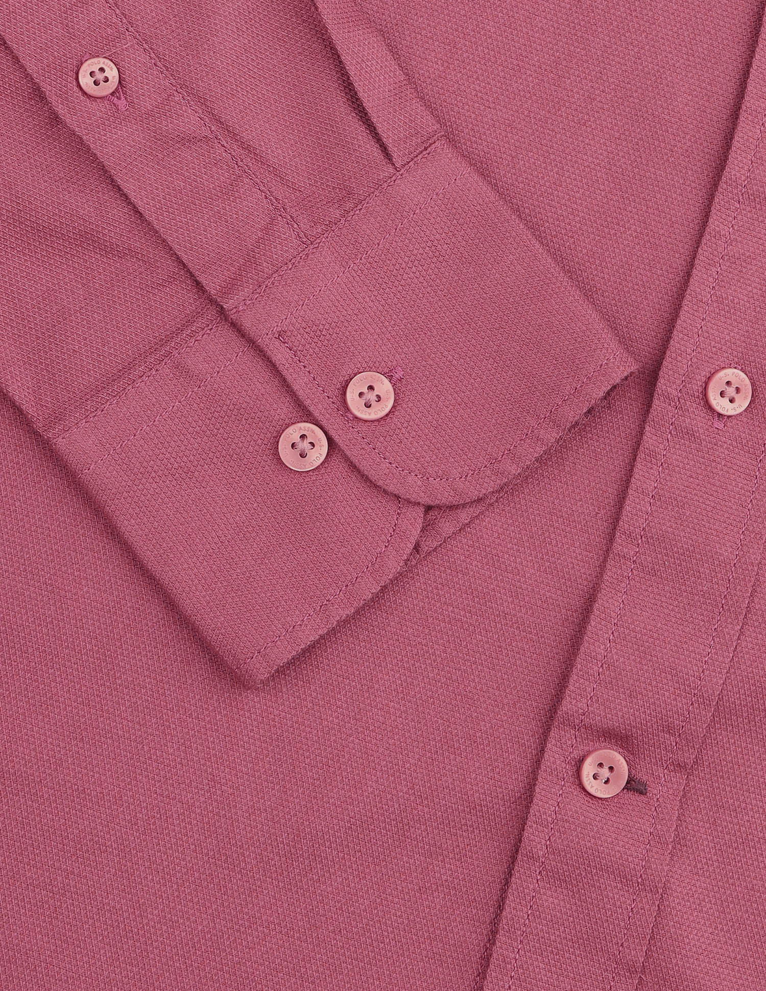 Tailored Fit Solid Shirt Mauve - U.S. Polo Assn. India | Large