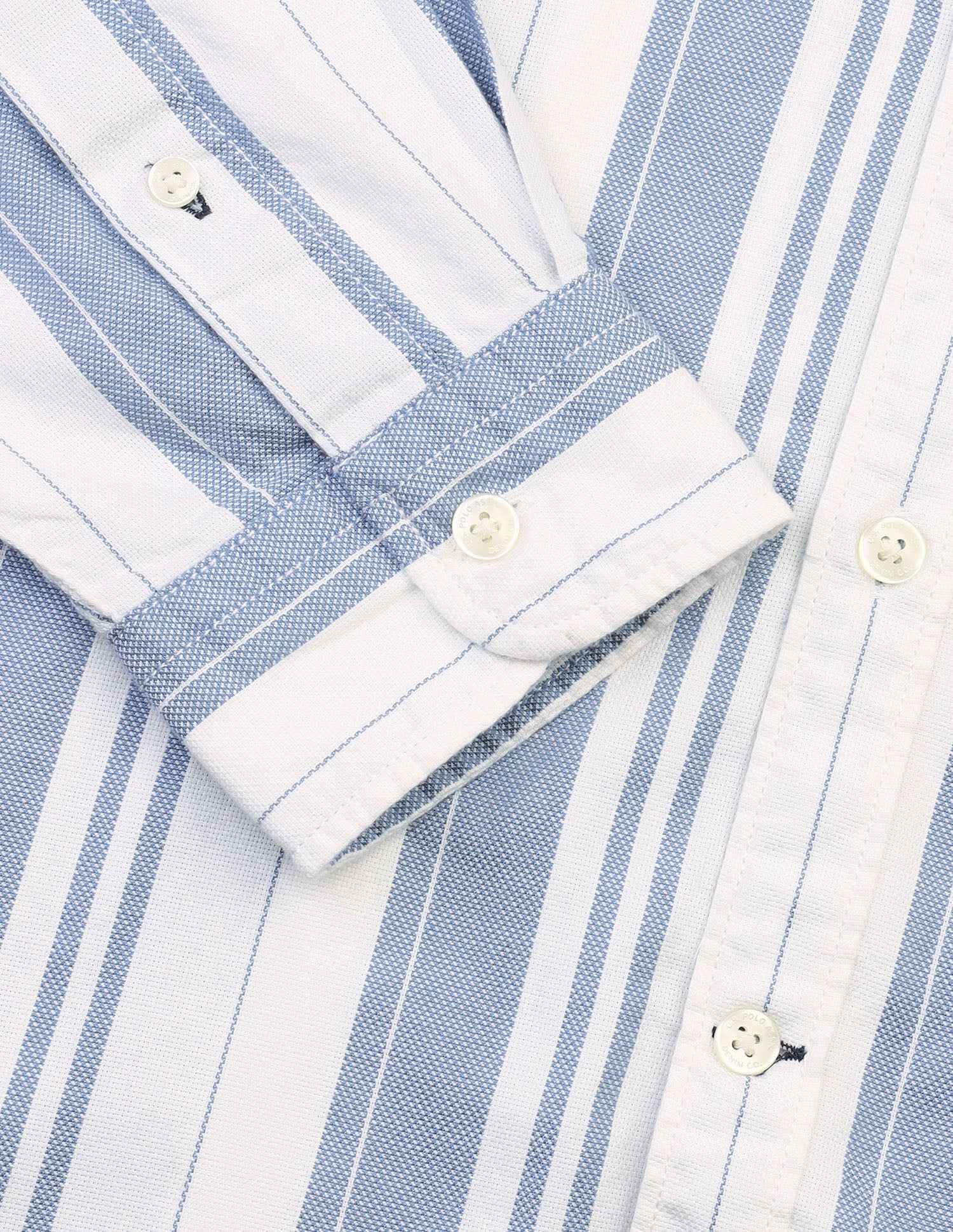 Vertical Striped Regular Fit Shirt Blue - U.S. Polo Assn. India | Large