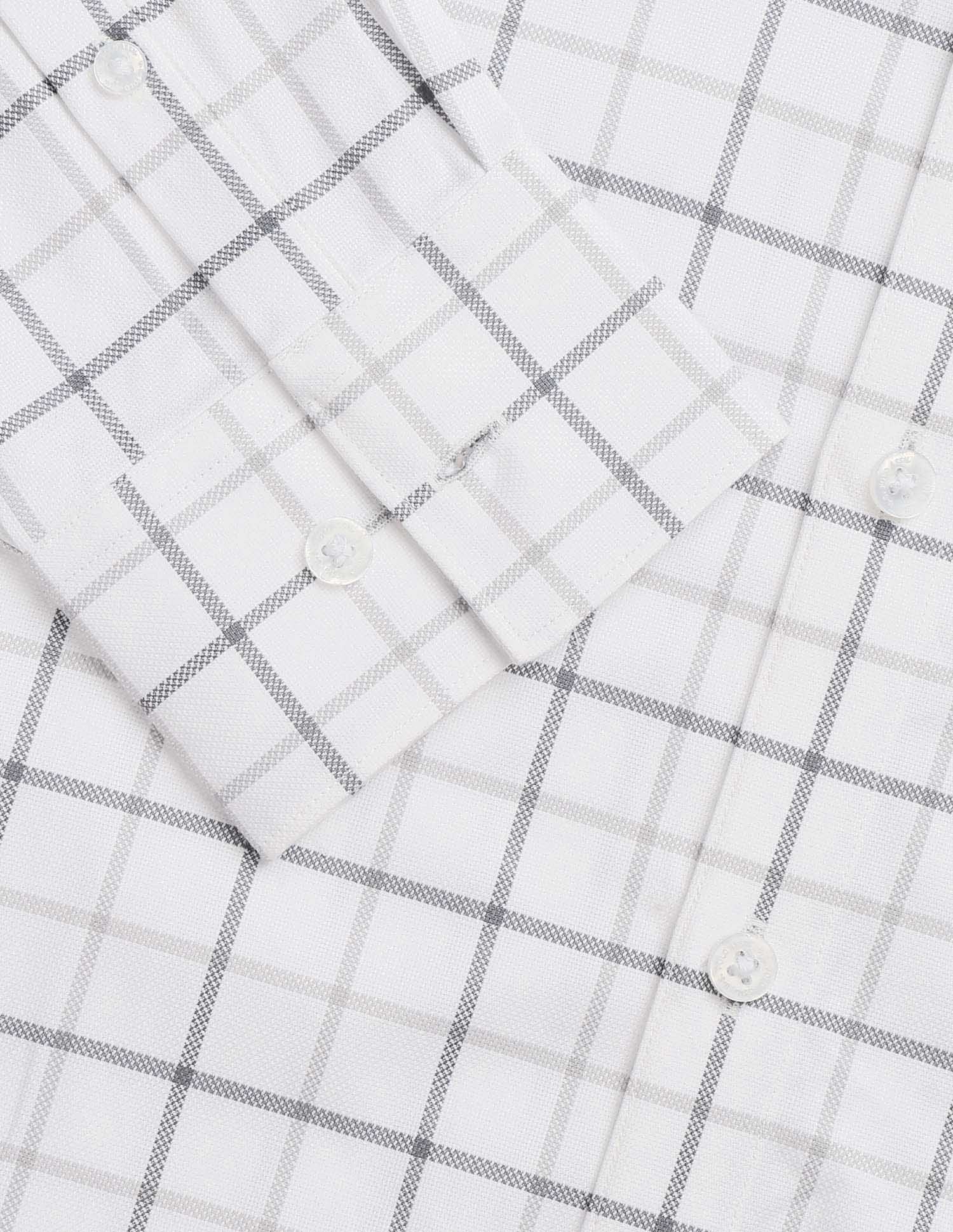 Grid Tattersall Checked Tailored Fit Shirt Grey - U.S. POLO ASSN. | Large