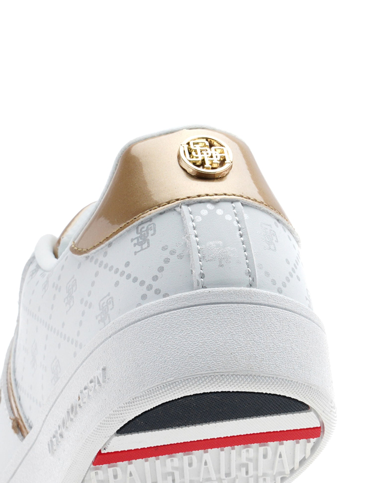 Women Monogram Harriet Sneakers White - U.S. POLO ASSN. | Large