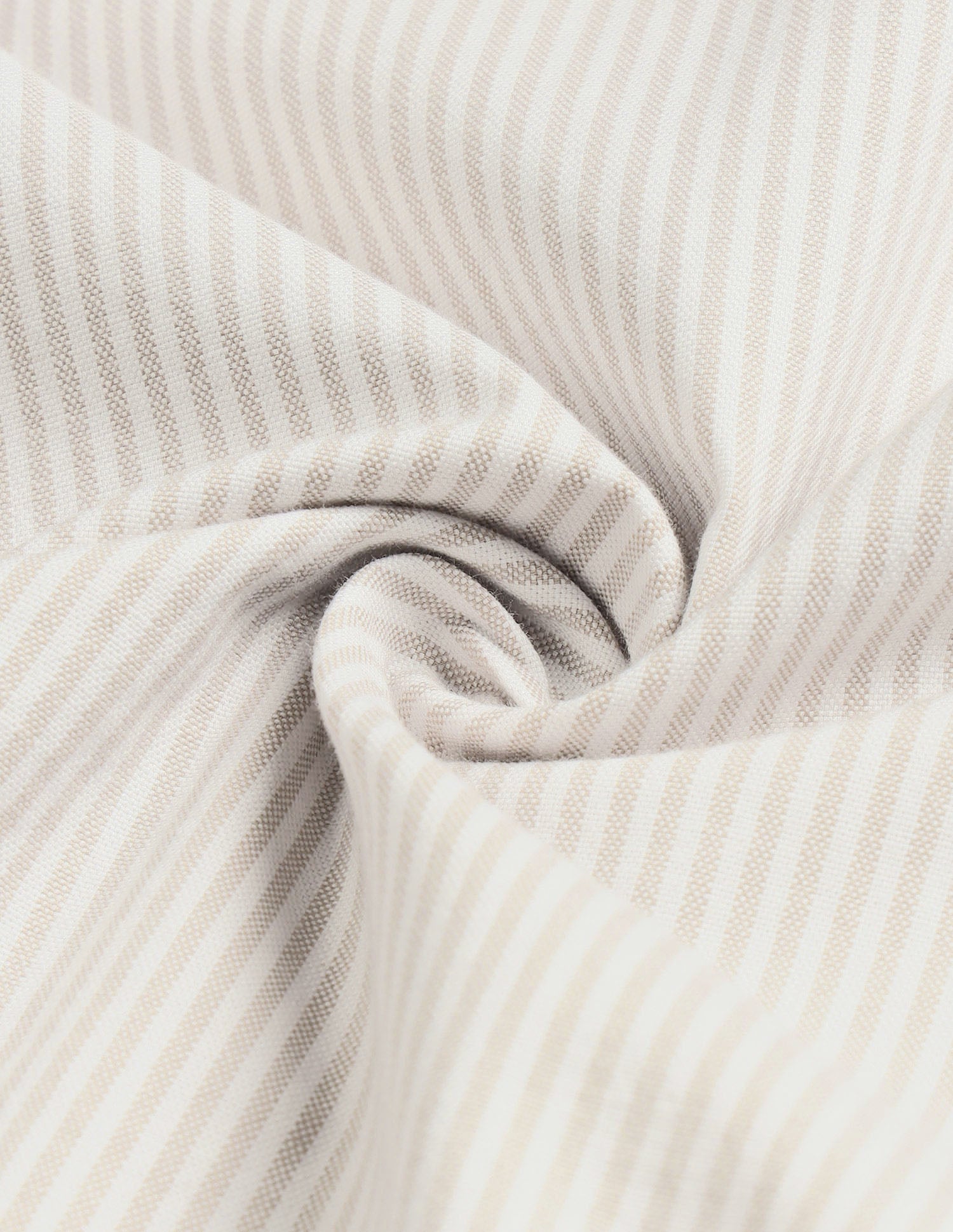 Vertical Striped Regular Fit Shirt Beige - U.S. Polo Assn. India | Large