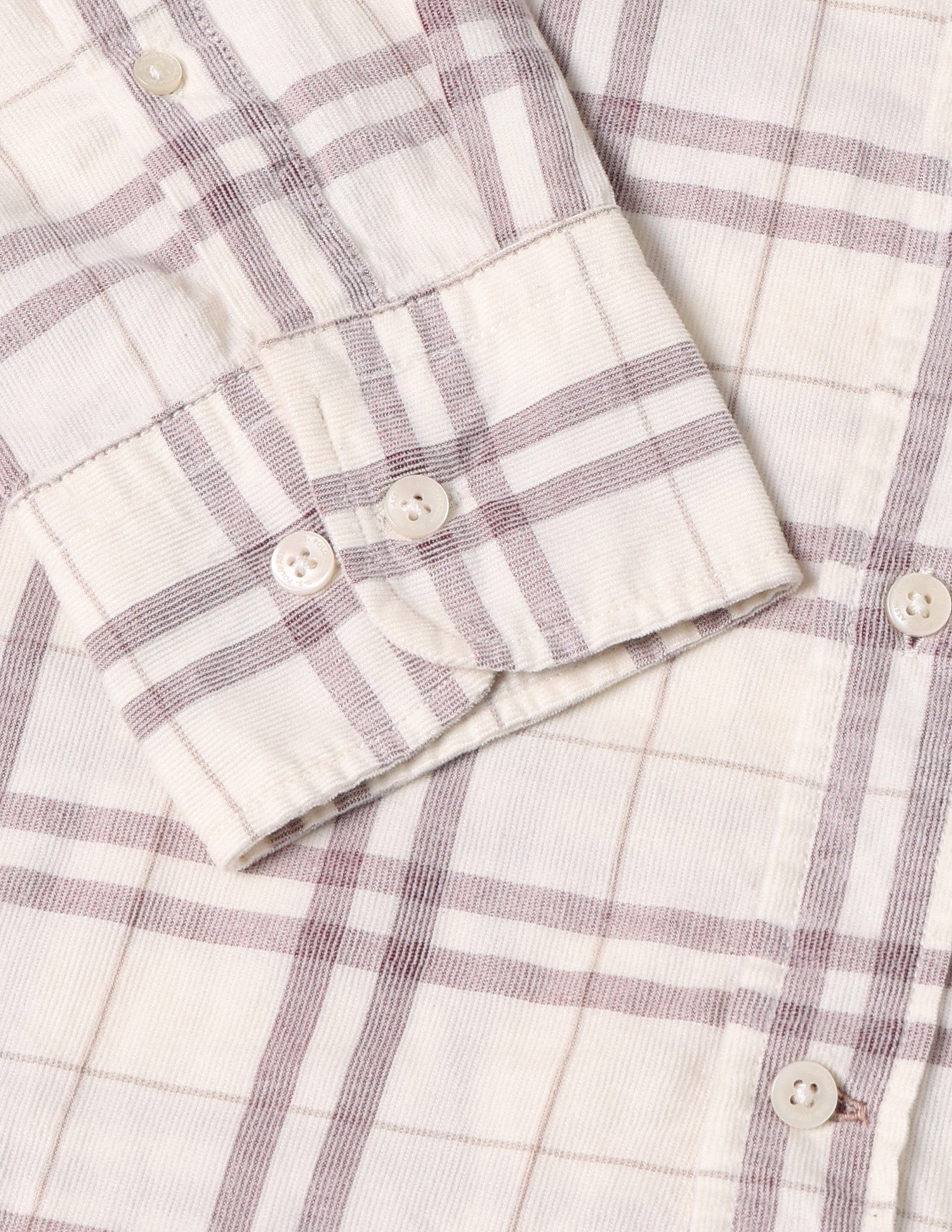 Corduroy Tailored Fit Shirt Ivory - U.S. Polo Assn. India | Large