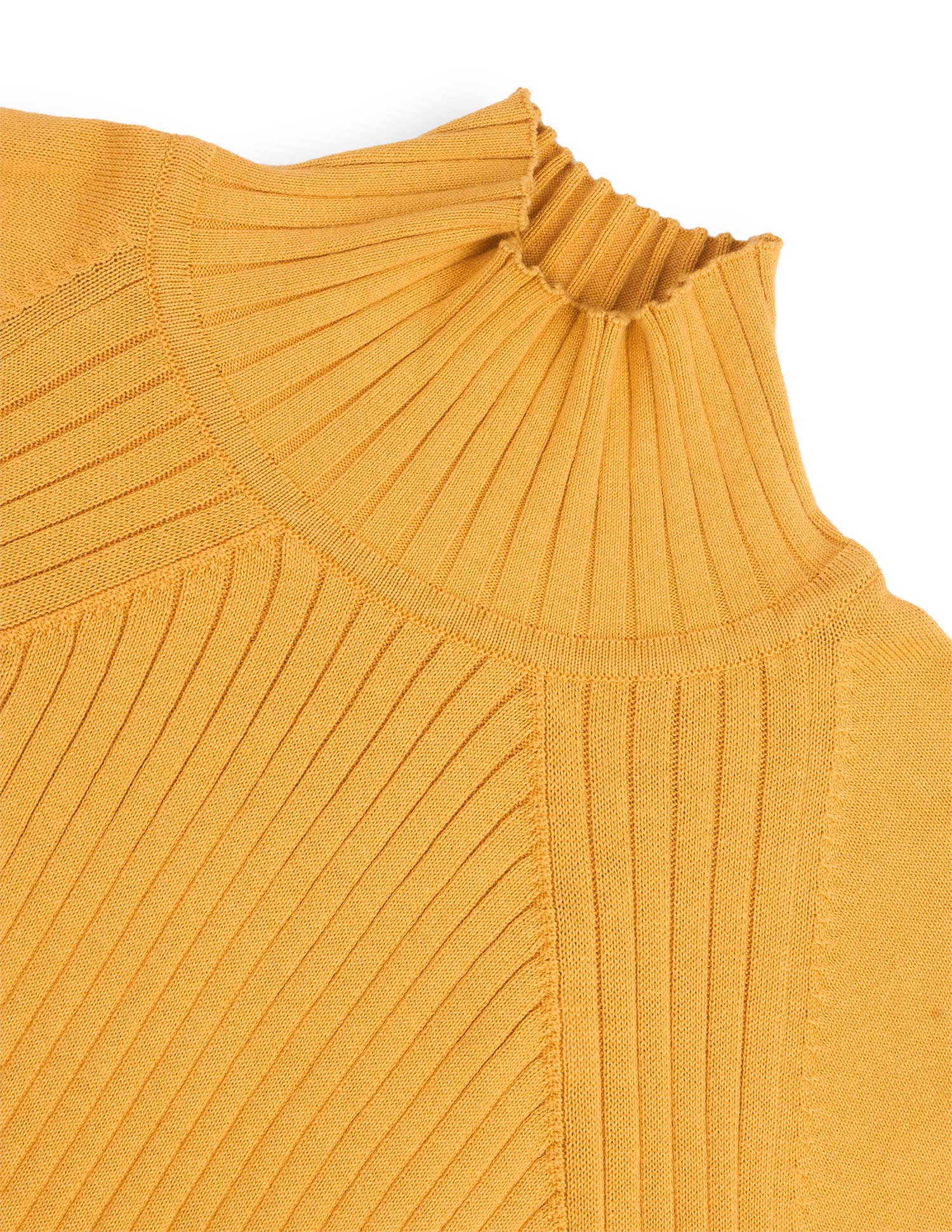 Patterned Knit Regular Fit Sweater Mustard - U.S. Polo Assn. India | Large