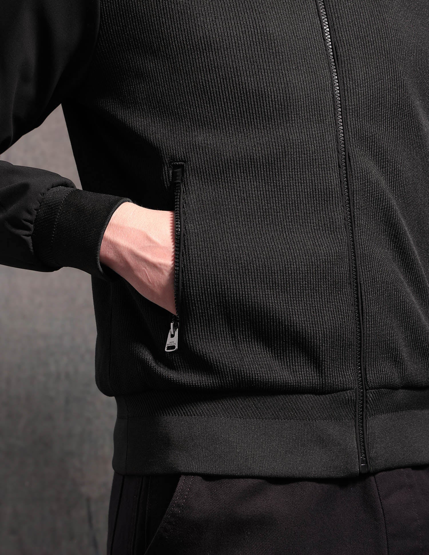 Textured Black & Gold Bomber Jacket Black - U.S. POLO ASSN. | Large