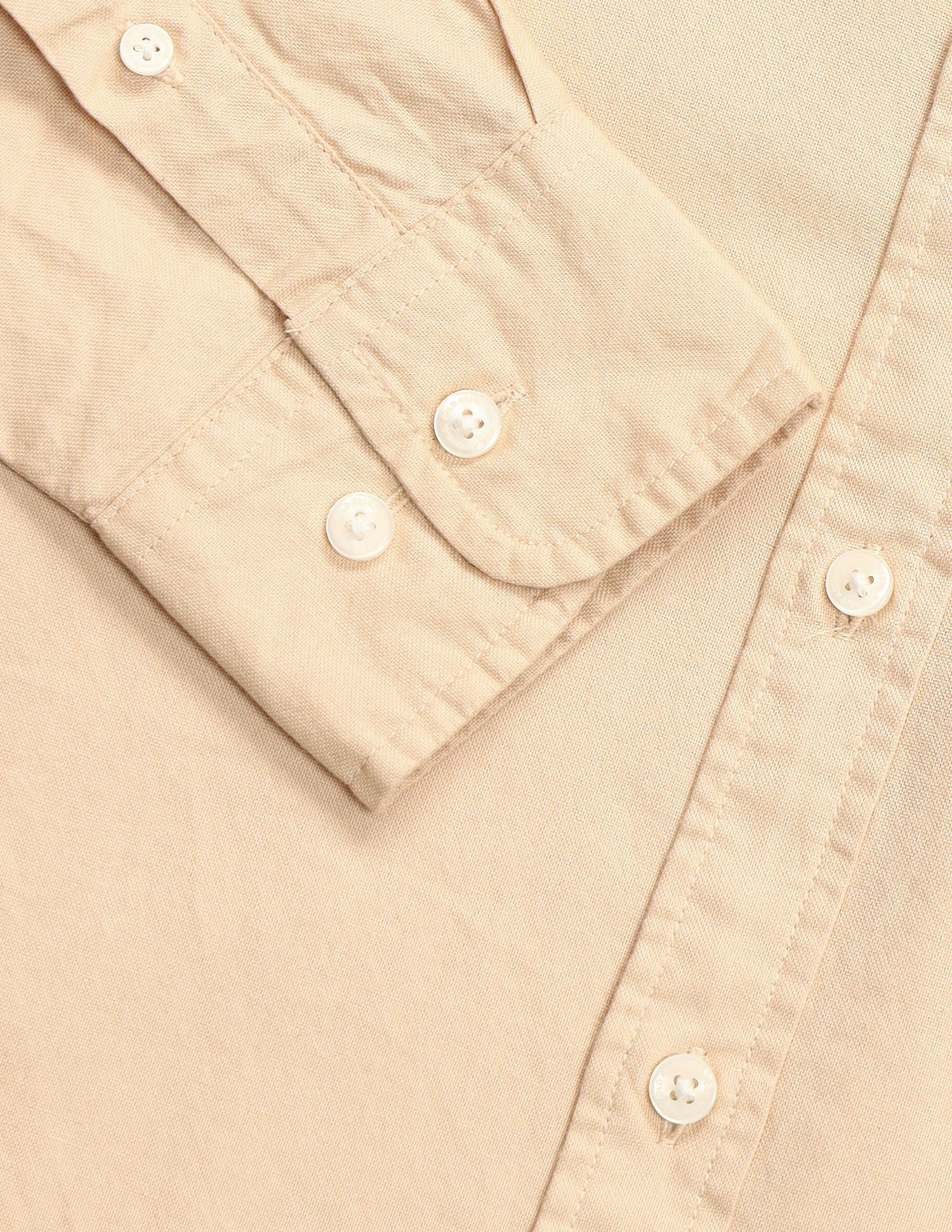 Tailored Fit Pure Cotton Shirt Light Beige - U.S. Polo Assn. India | Large