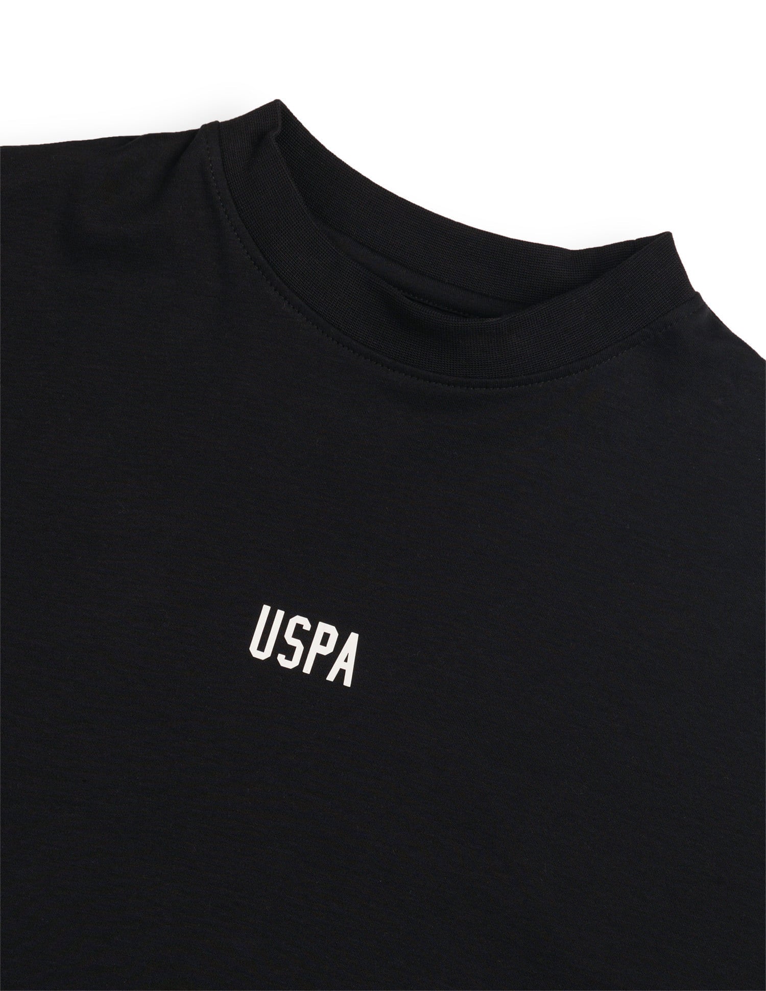 Brand Printed Relaxed T-Shirt Black - U.S. Polo Assn. India | Large