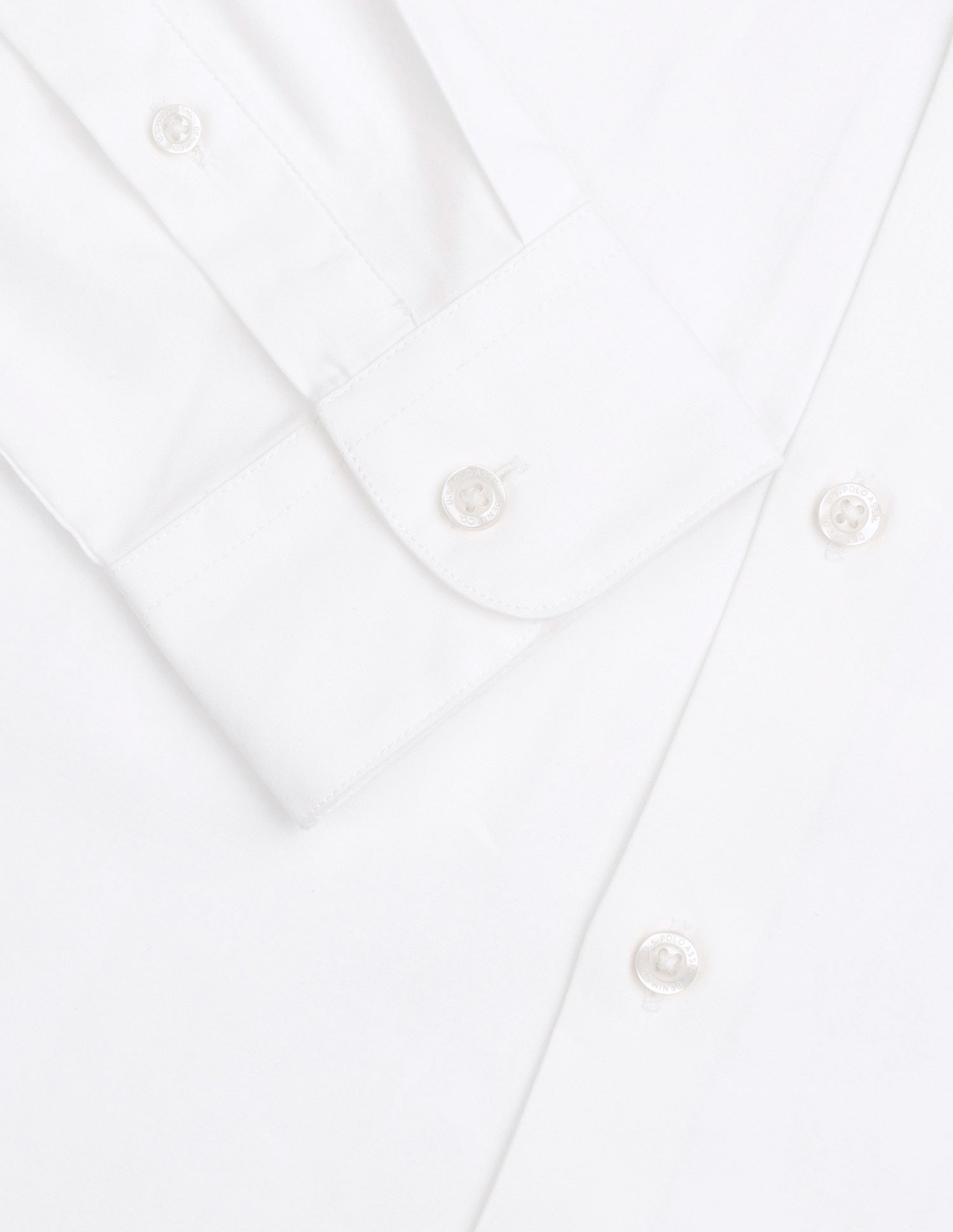 Dobby Weave Regular Fit Shirt White - U.S. Polo Assn. India | Large