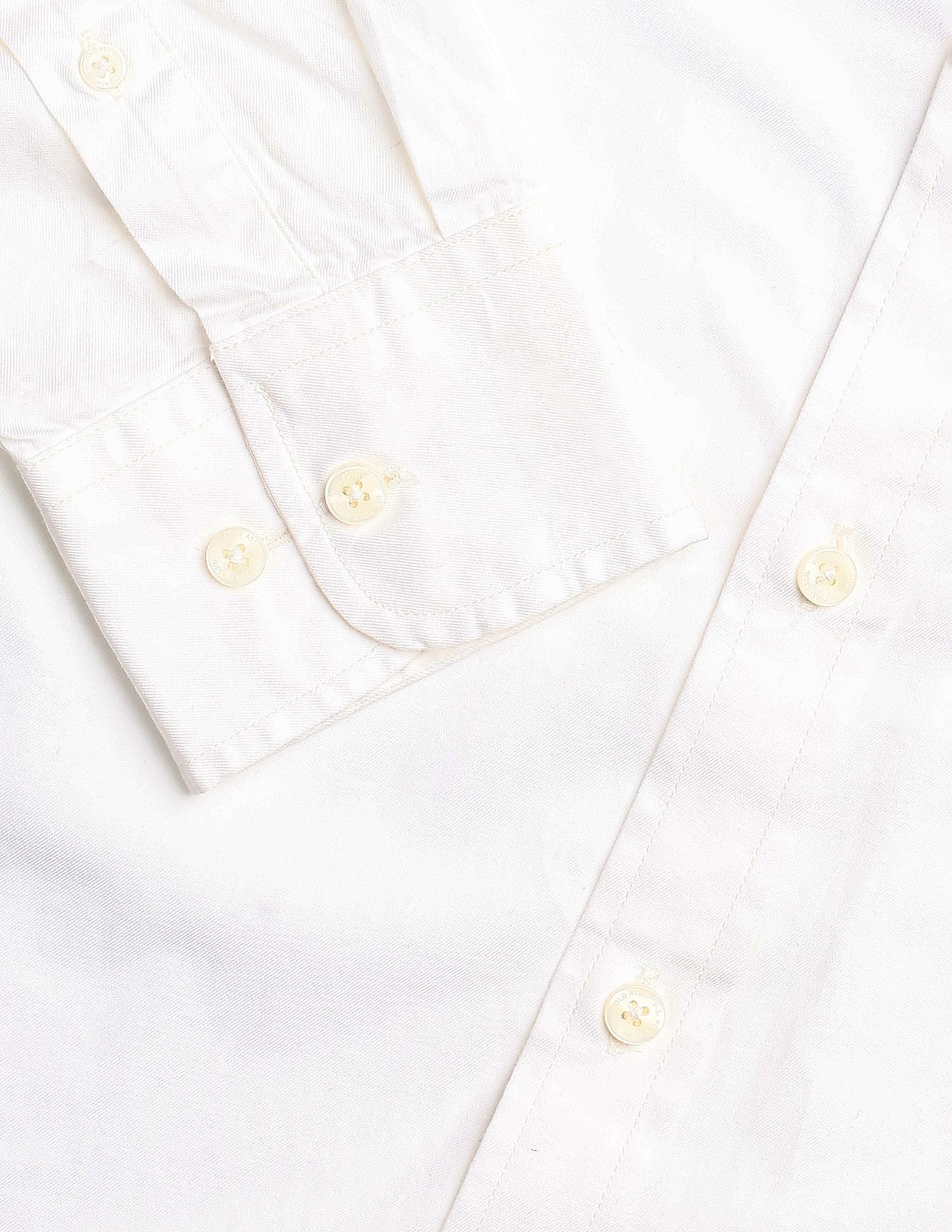Twill Tailored Fit Shirt White - U.S. Polo Assn. India | Large