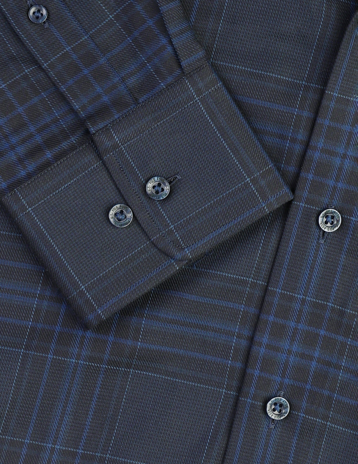Tartan Checked Twill Shirt Navy - U.S. Polo Assn. India | Large