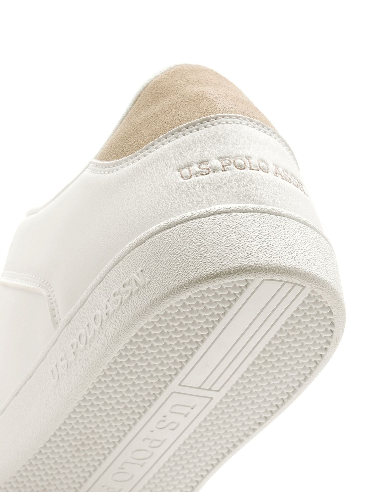 Men Vancer Suede Colourblocked Sneakers Off White - U.S. POLO ASSN. | Large