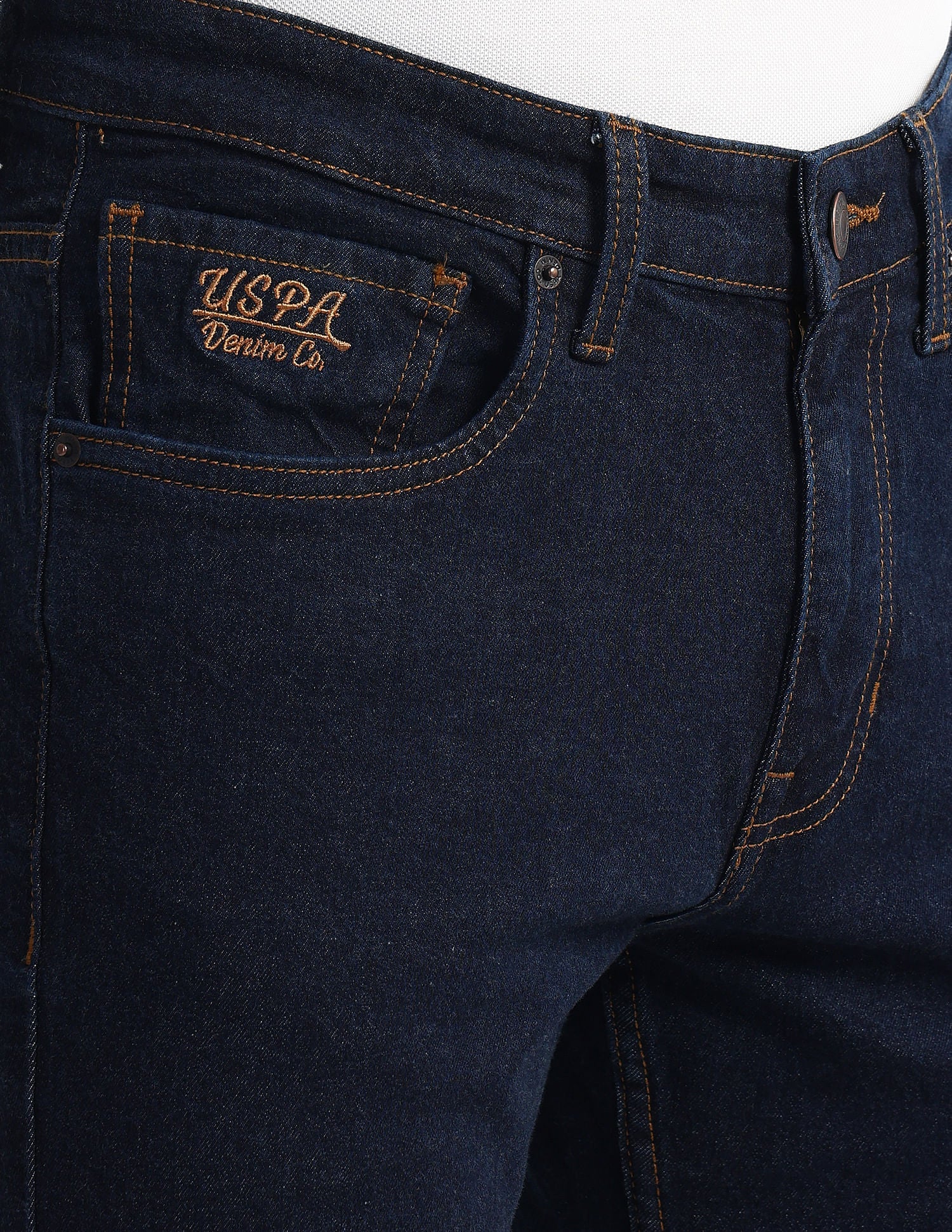 Brandon Slim Fit Blue Jeans Navy - U.S. Polo Assn. India | Large