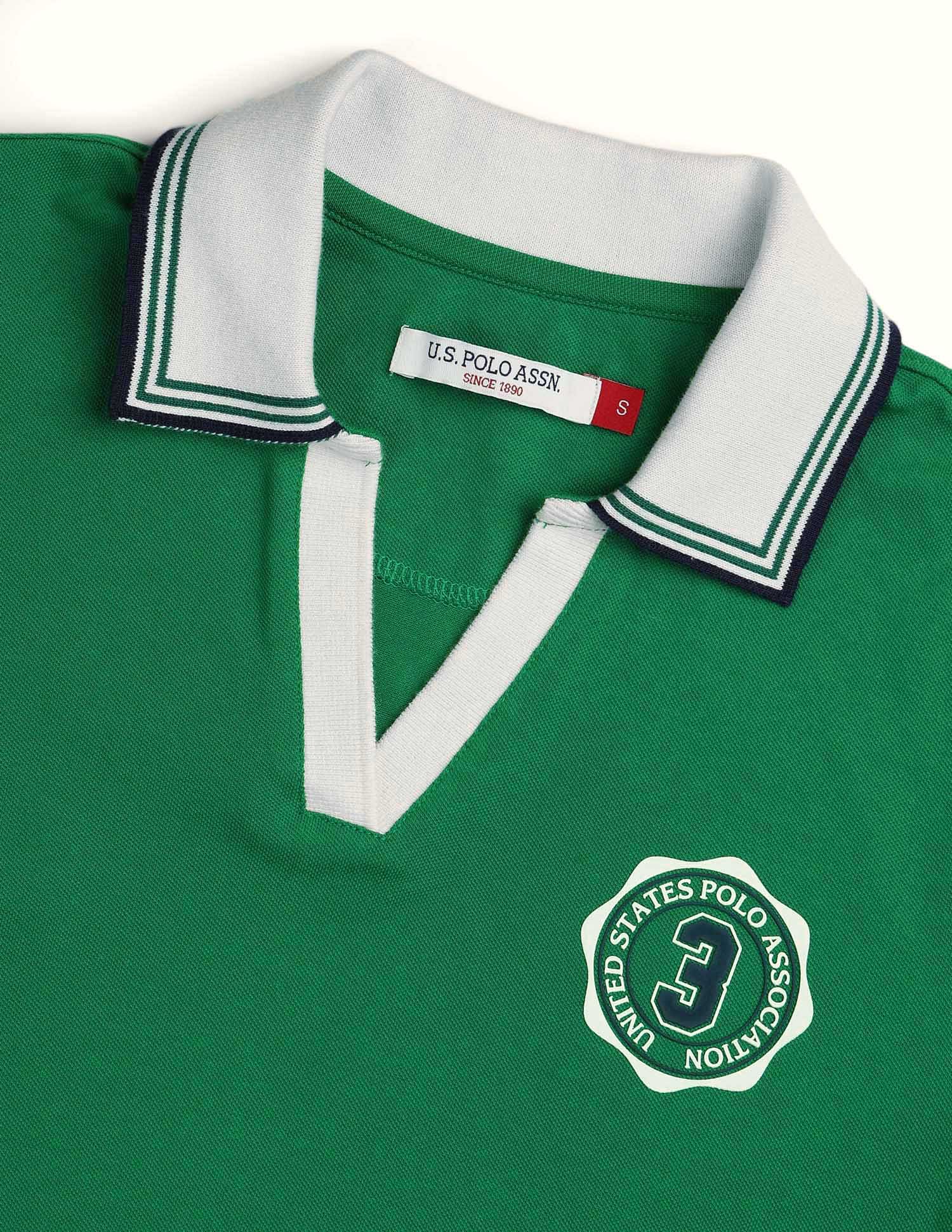Regular Fit Solid Polo Shirt Green - U.S. POLO ASSN. | Large