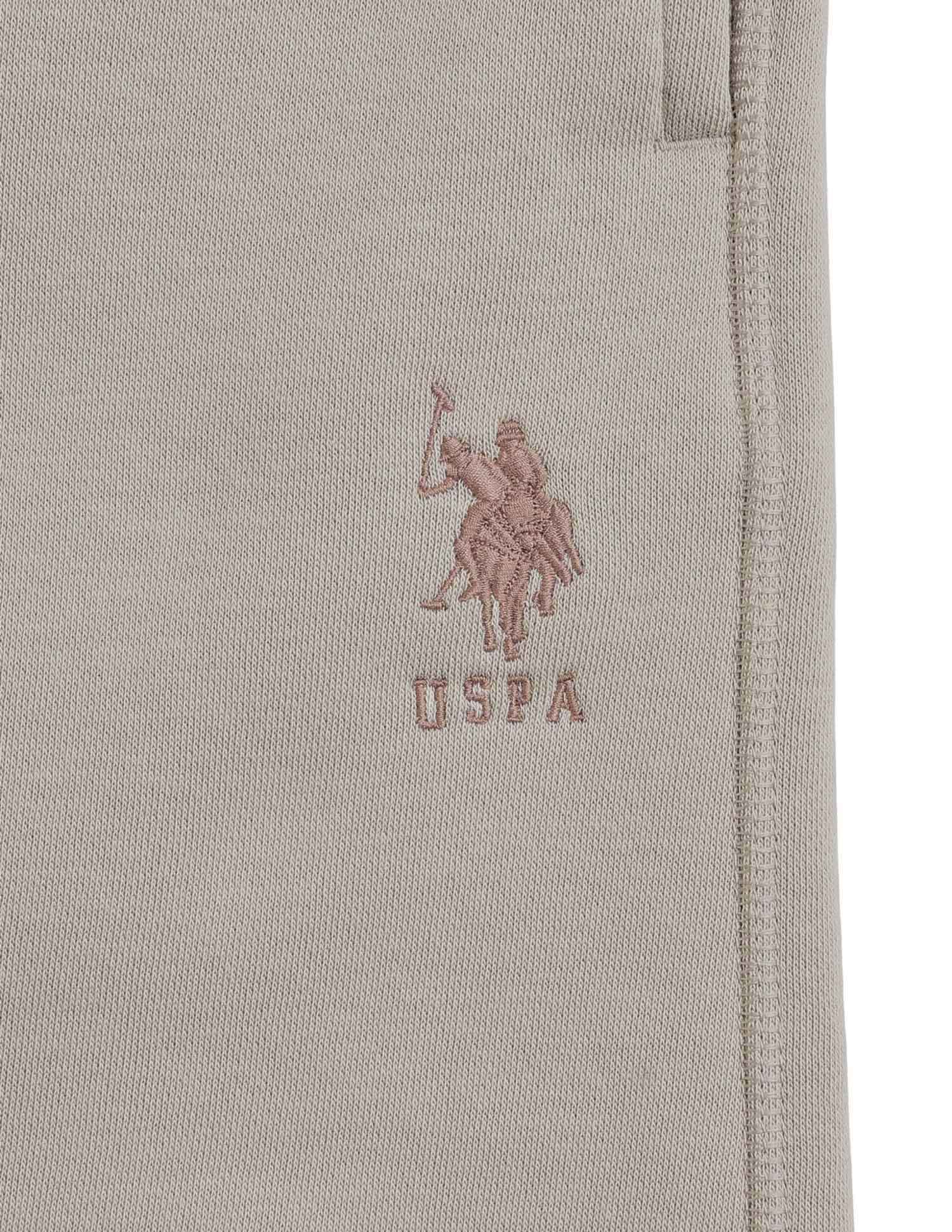 Cotton Terry OES10 Lounge Shorts - Pack Of 1 Grey Mid Stone - U.S. POLO ASSN. | Large