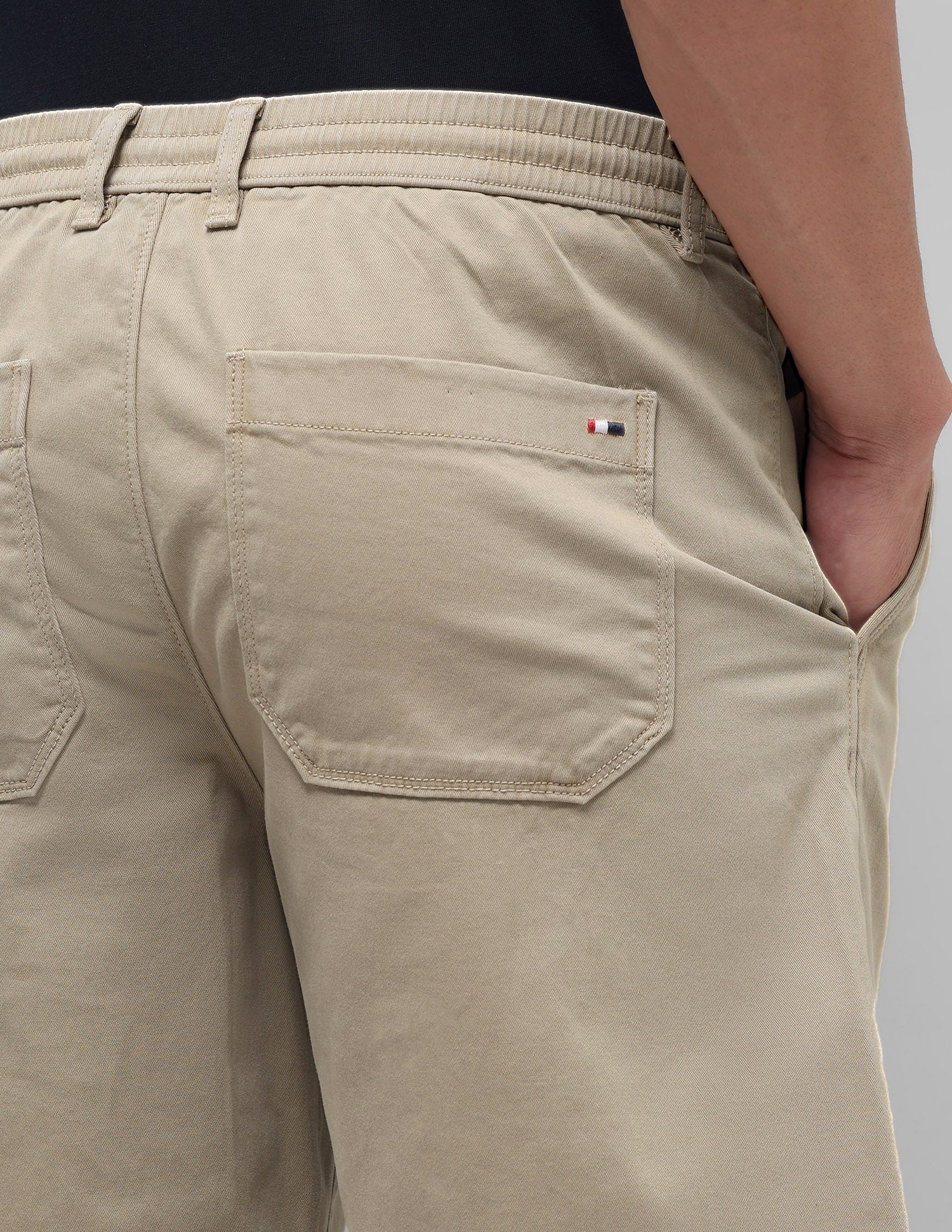 Mid Rise Slim Fit Shorts Khaki - U.S. Polo Assn. India | Large