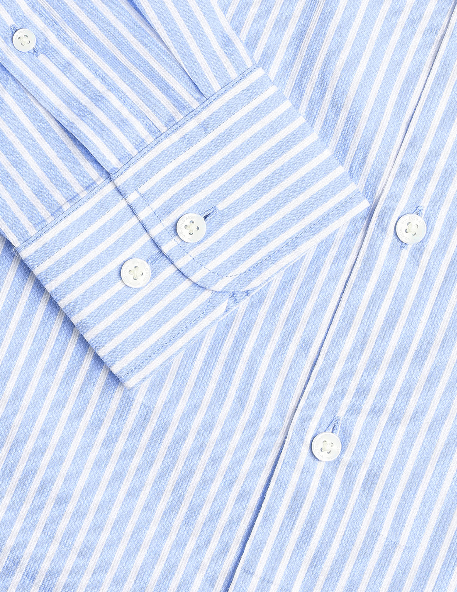 Vertical Striped Regular Fit Shirt Light Blue - U.S. Polo Assn. India | Large