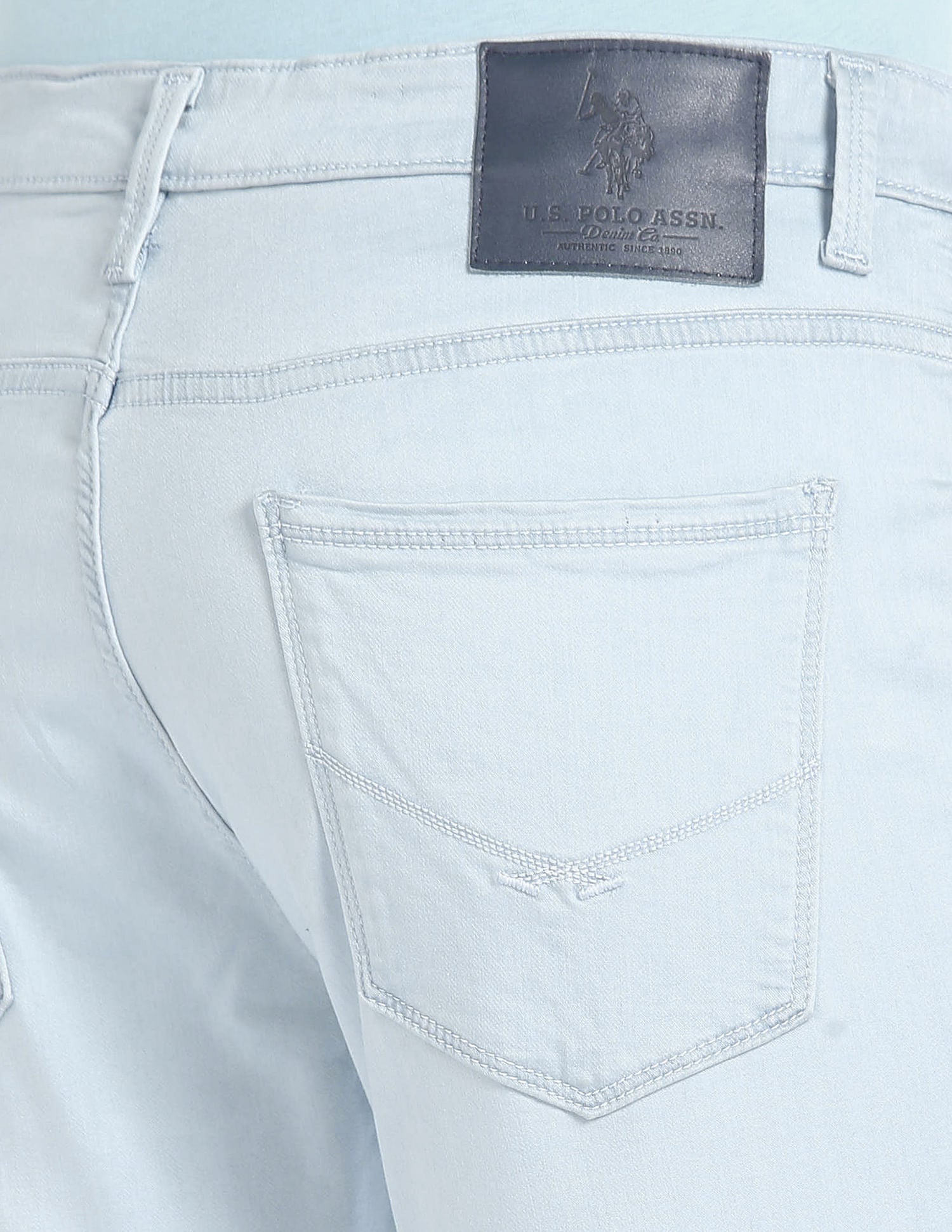 Henry Tapered Cropped Blue Jeans Blue - U.S. POLO ASSN. | Large