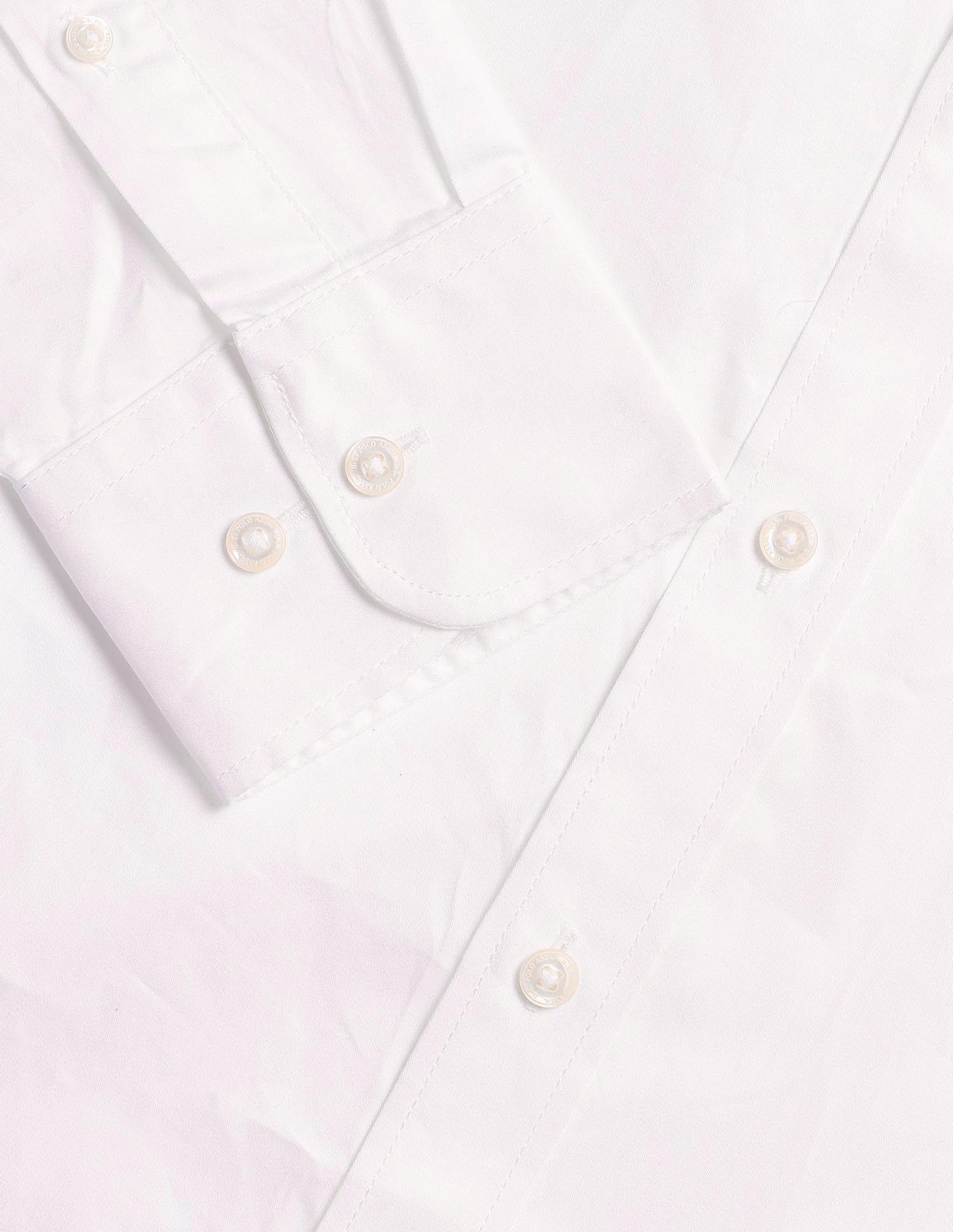 Satin Logo Shirt White - U.S. POLO ASSN. | Large