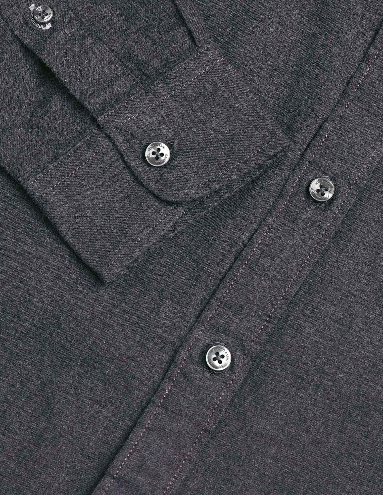Regular Fit Pure Cotton Shirt Grey - U.S. Polo Assn. India | Large