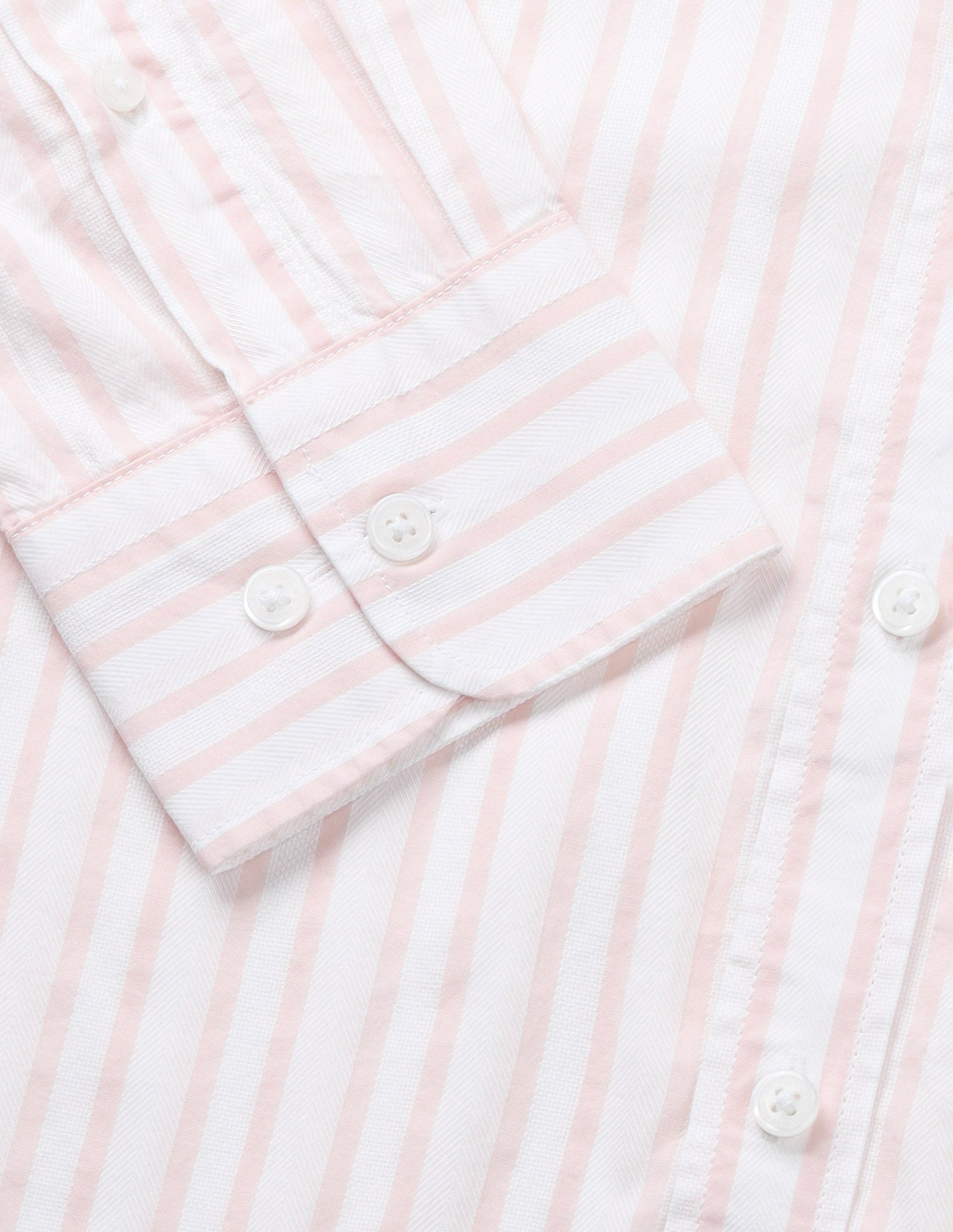Tailored Fit Vertical Striped Shirt Peach - U.S. Polo Assn. India | Large