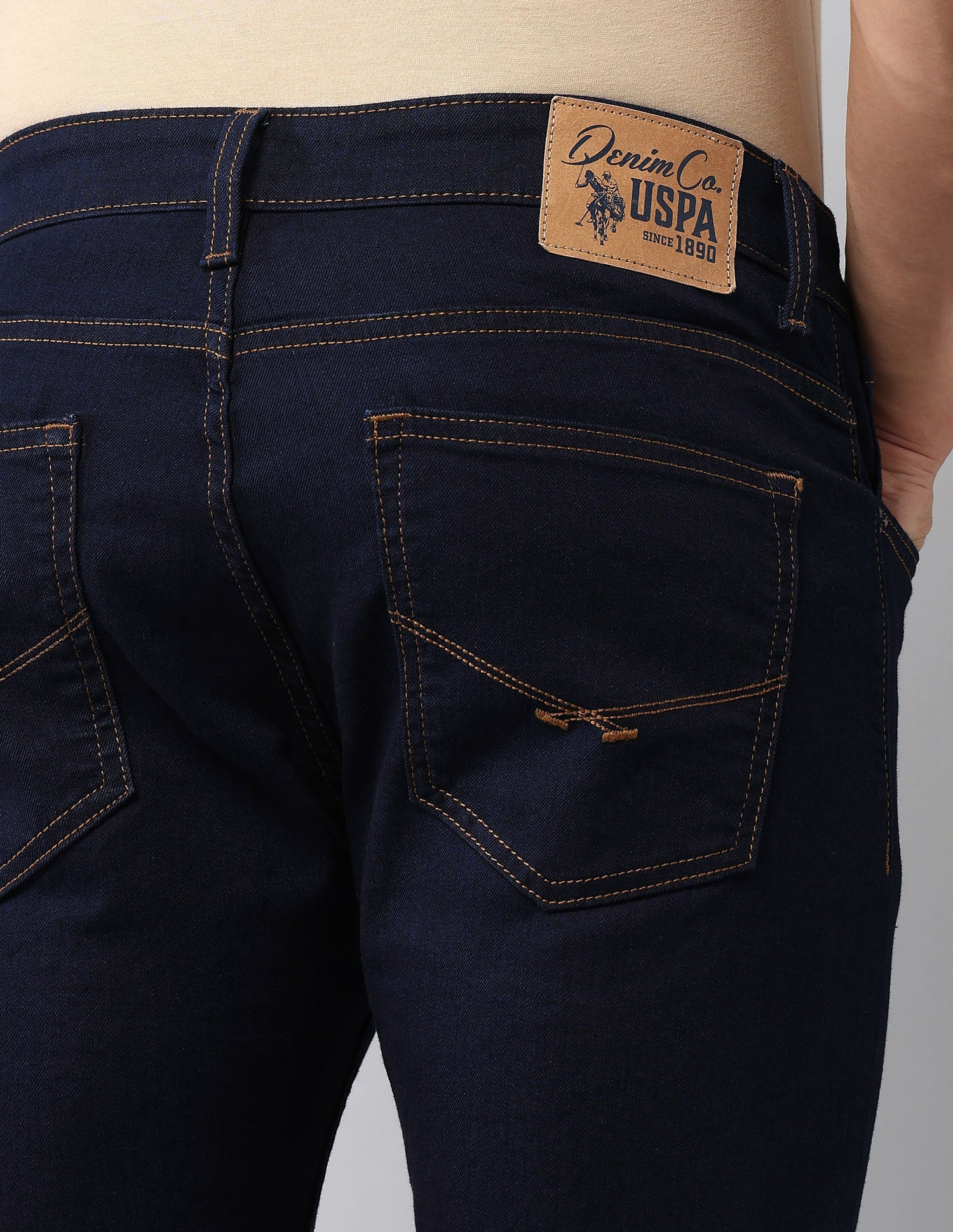 Henry Tapered Fit Blue Jeans Dark Blue - U.S. Polo Assn. India | Large