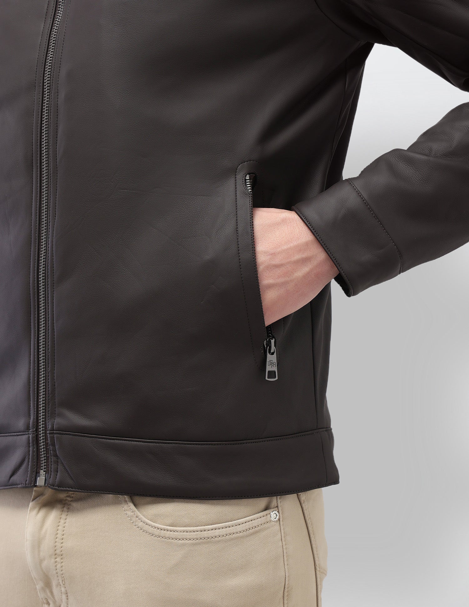 Solid Regular Fit Jacket Dark Grey - U.S. Polo Assn. India | Large