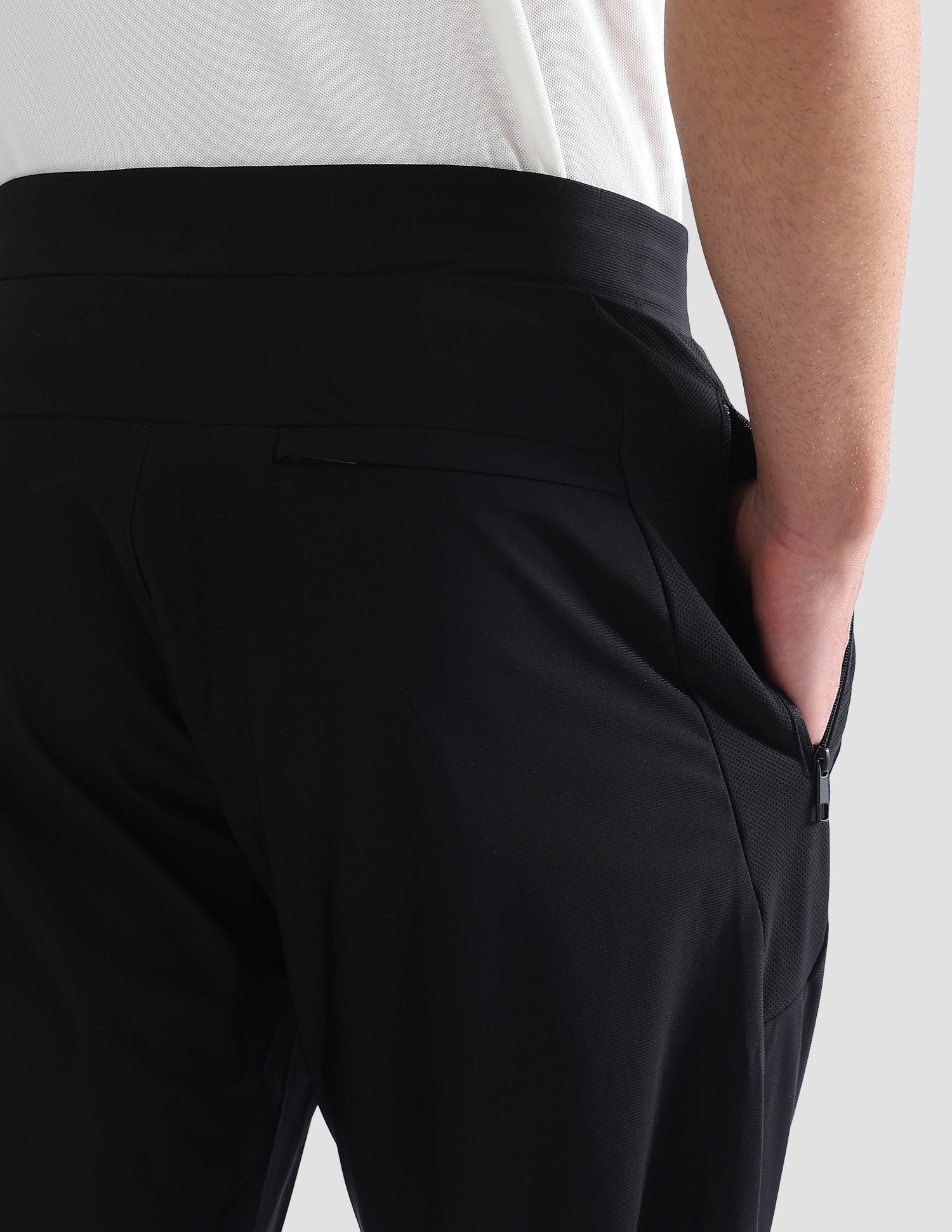 Mid Rise Slim Fit Active Track Pants Black - U.S. Polo Assn. India | Large