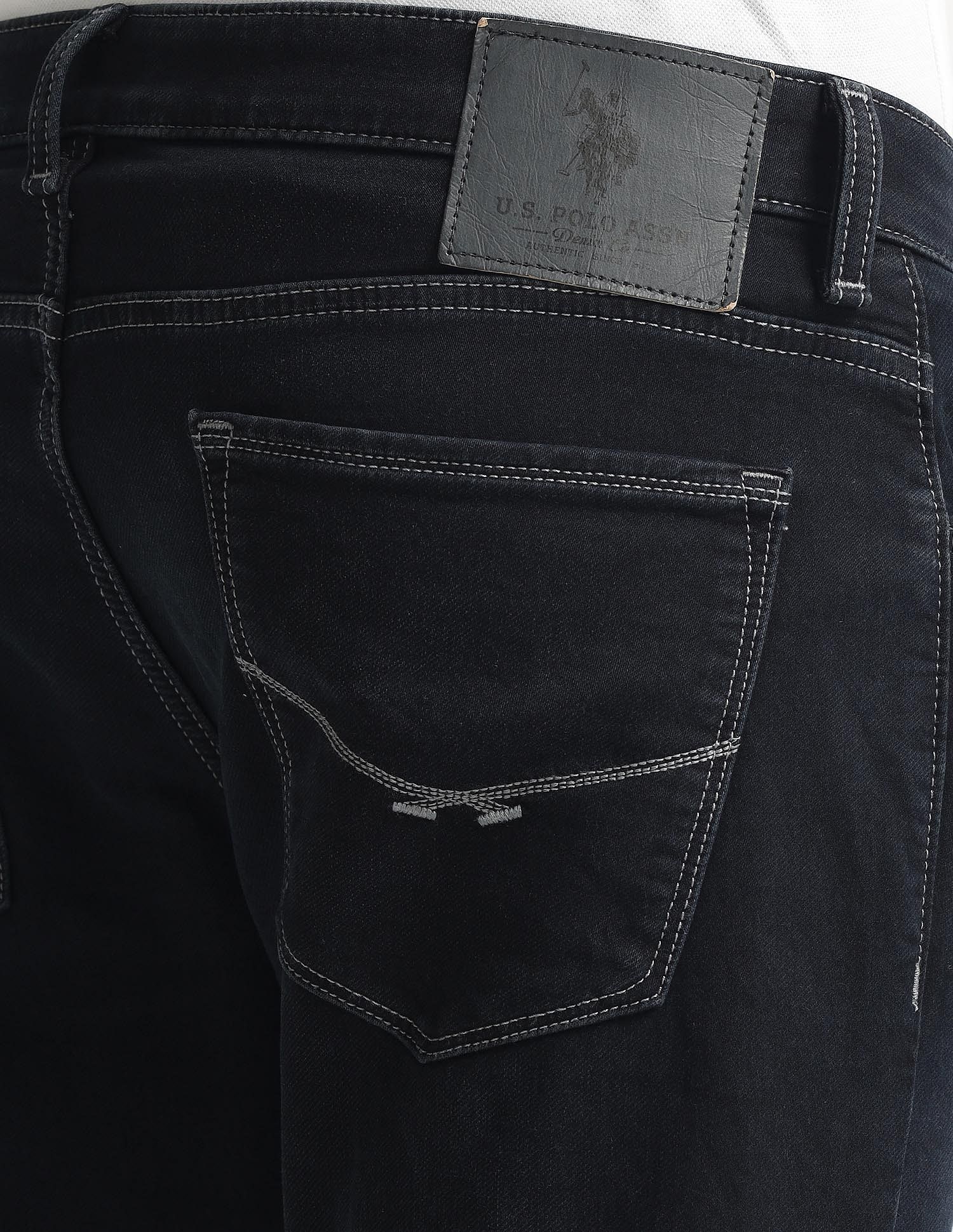 Henry Tapered Cropped Fit Blue Jeans Blue - U.S. Polo Assn. India | Large