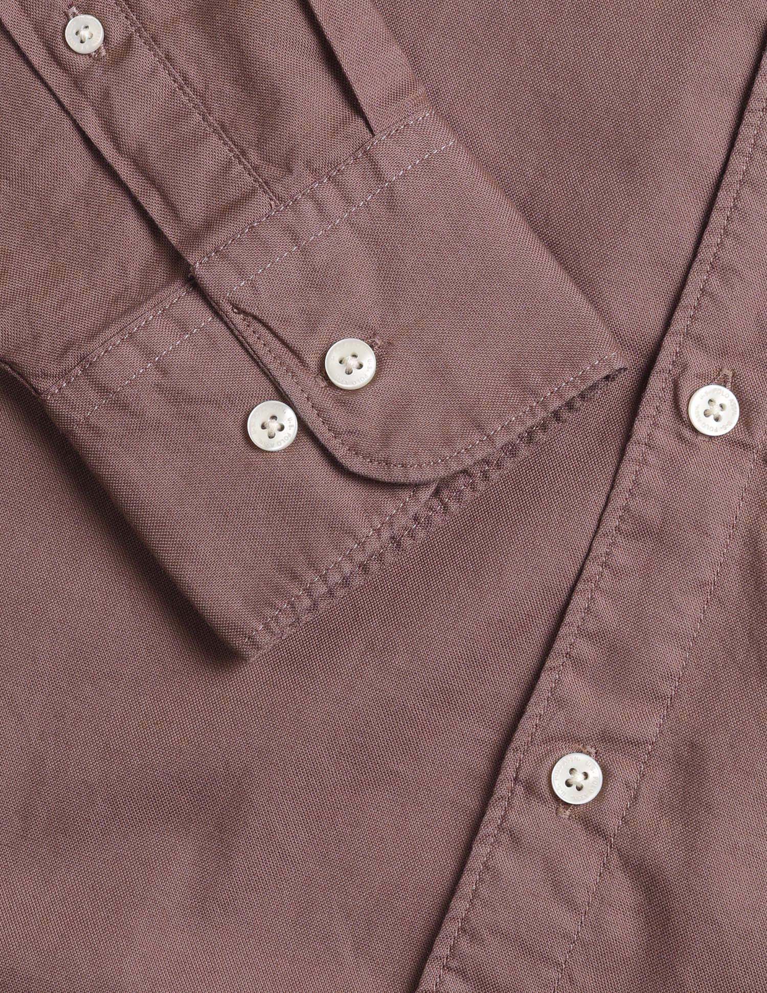 Solid Tailored Fit Shirt Brown - U.S. Polo Assn. India | Large