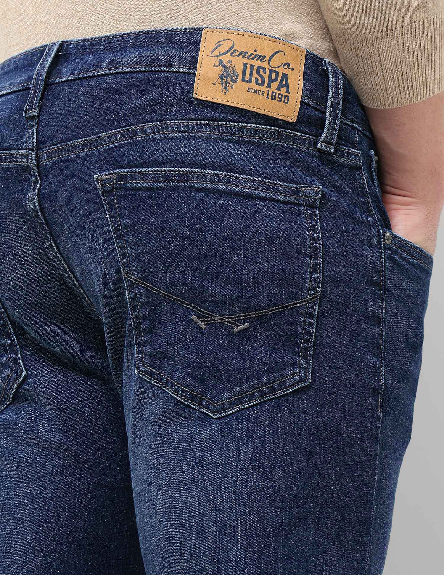 Brandon Slim Tapered Fit Whiskered Jeans Wash - U.S. POLO ASSN. | Large