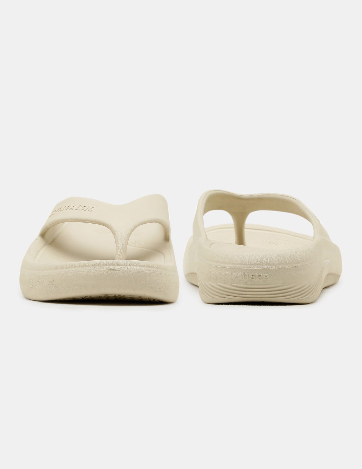 Men Cole V-Strap Flip Flops Beige - U.S. Polo Assn. India | Large