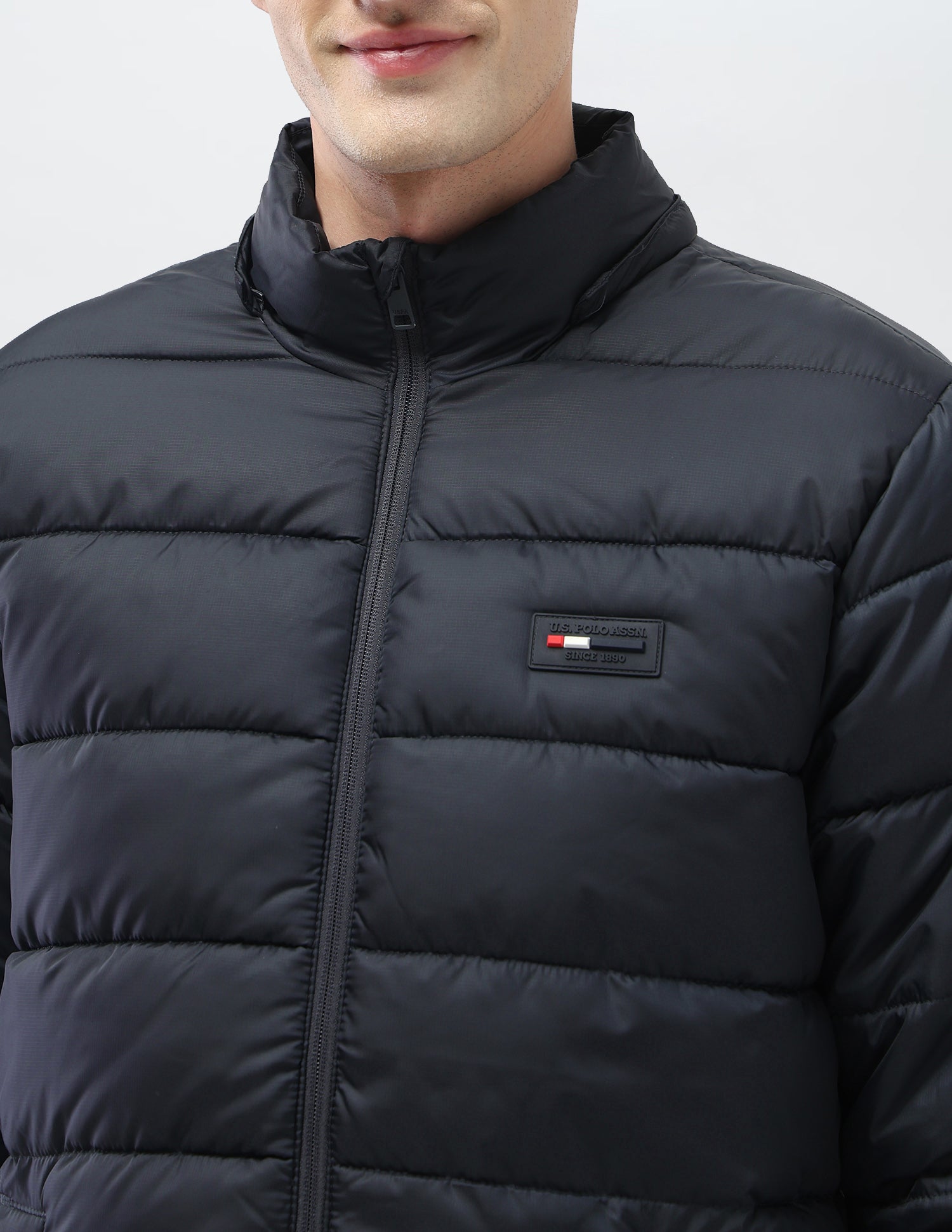 Detachable Hood Puffer Jacket Navy - U.S. Polo Assn. India | Large