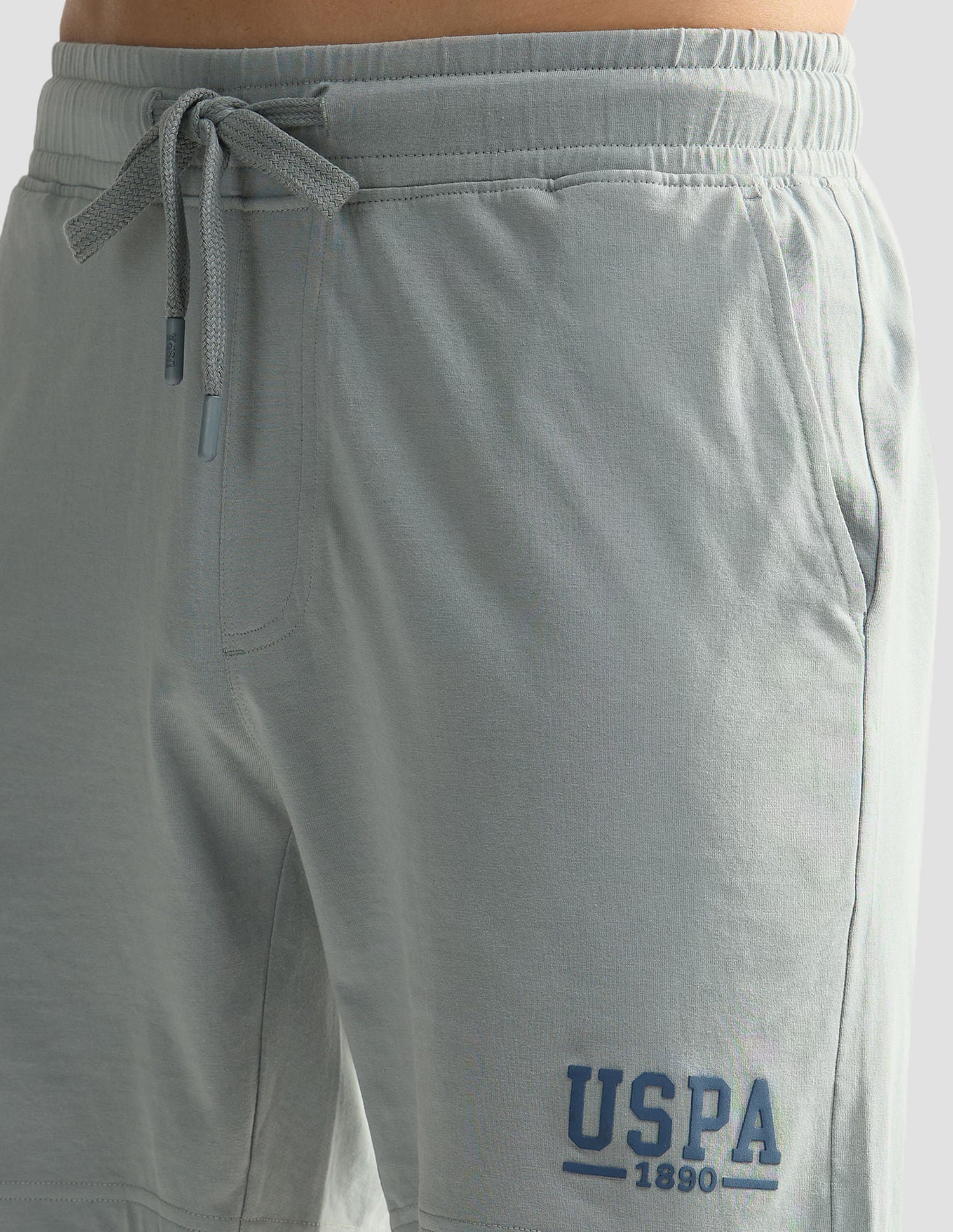 Solid Logo IYBF Knit Shorts - Pack Of 1 Mirage Grey - U.S. POLO ASSN. | Large