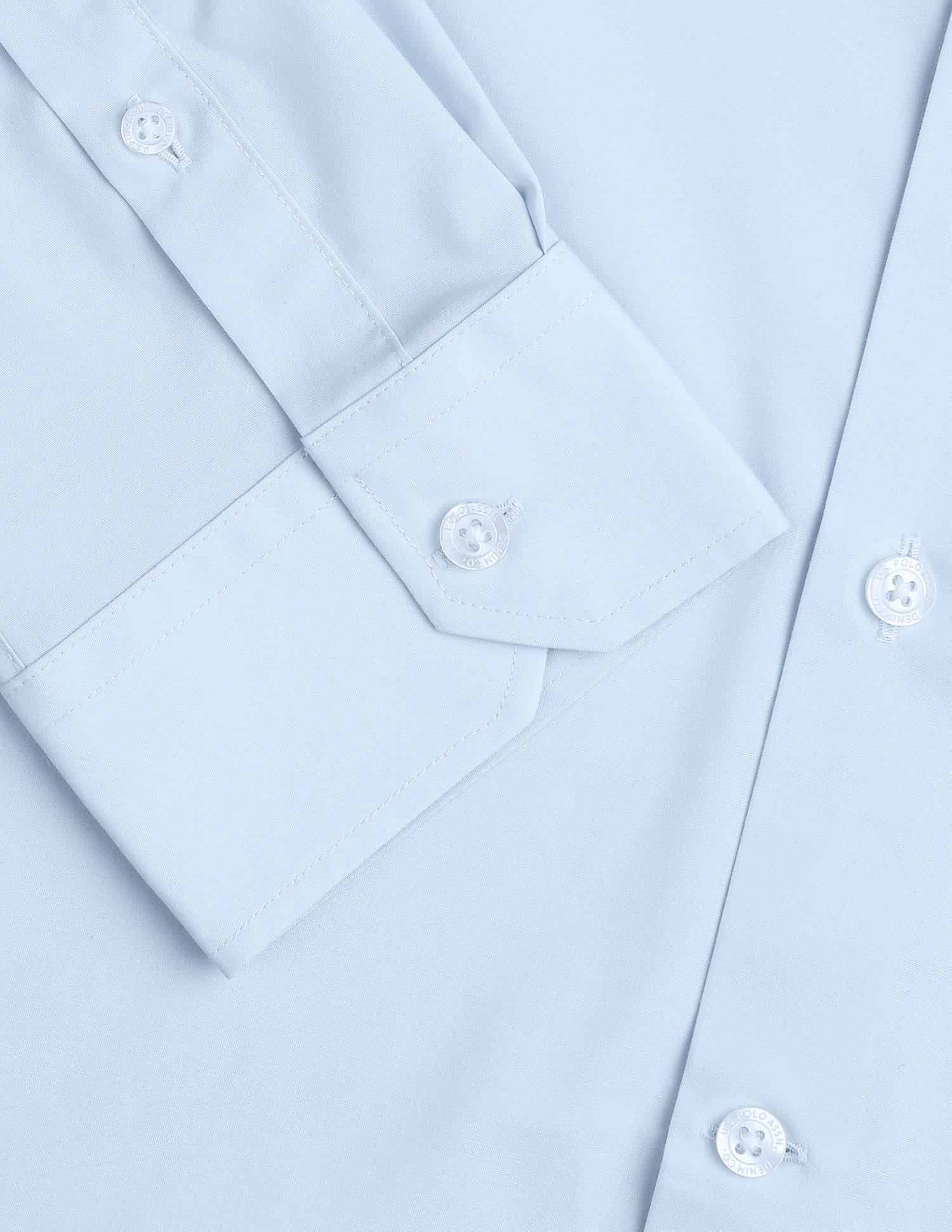 Solid Regular Fit Shirt Blue - U.S. Polo Assn. India | Large